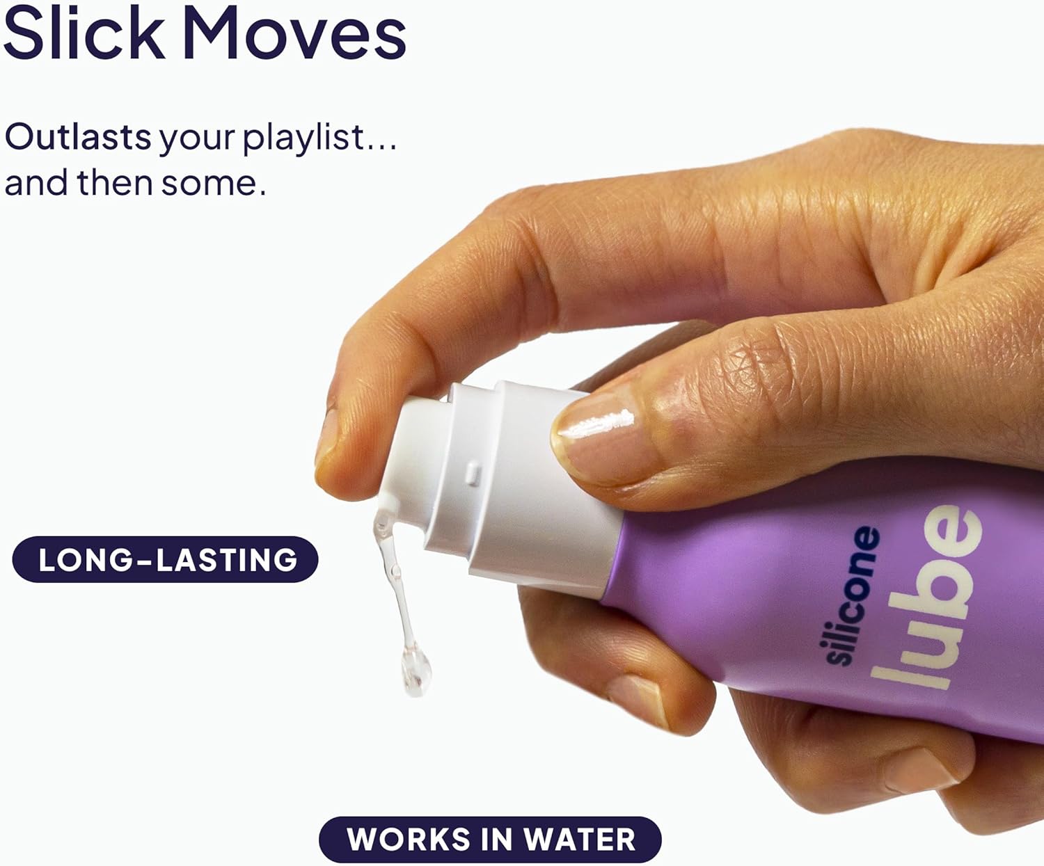 Hello Cake Silicone-Based Personal Lubricant - Hydrating, Long-Lasting, Non-Sticky, Ultra Slippery, Condom Compatible Lube for Men, Women, and Couples 3.3 fl oz - DragonVitality