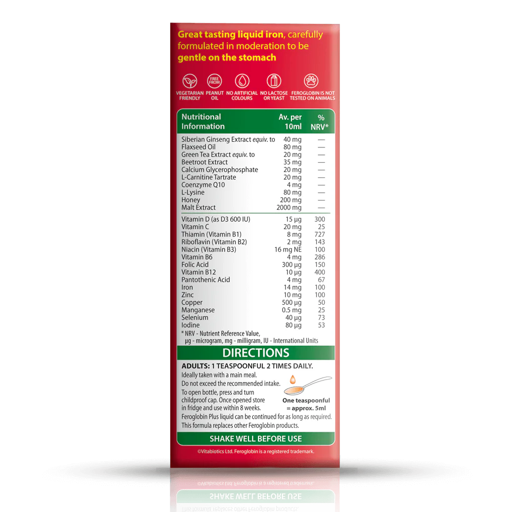 Feroglobin Liquid Plus - DragonVitality