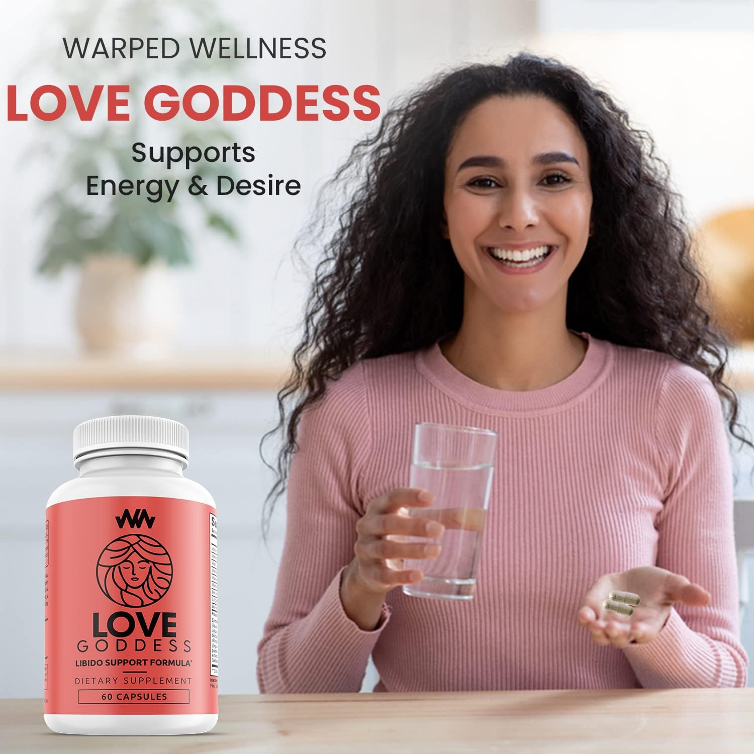 Womens Supplement That Boosts Libido | Enhance Intimacy, Passion and Desire | Miura Puama for Female Specific Arousal | Love Goddess | Vitamin | Warped Wellness - DragonVitality