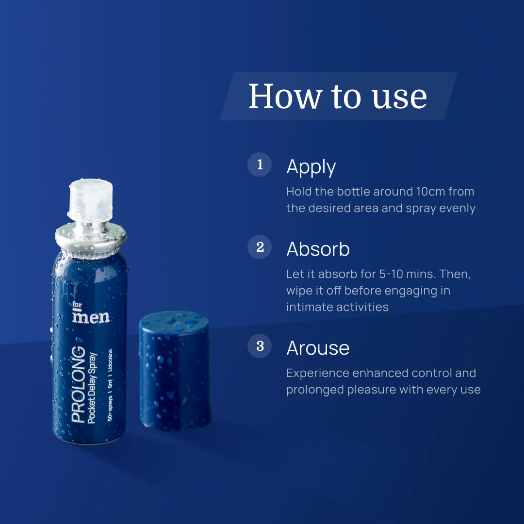 Pocket Delay Spray for Men – Long Lasting Performance Spray (8 ml) - DragonVitality