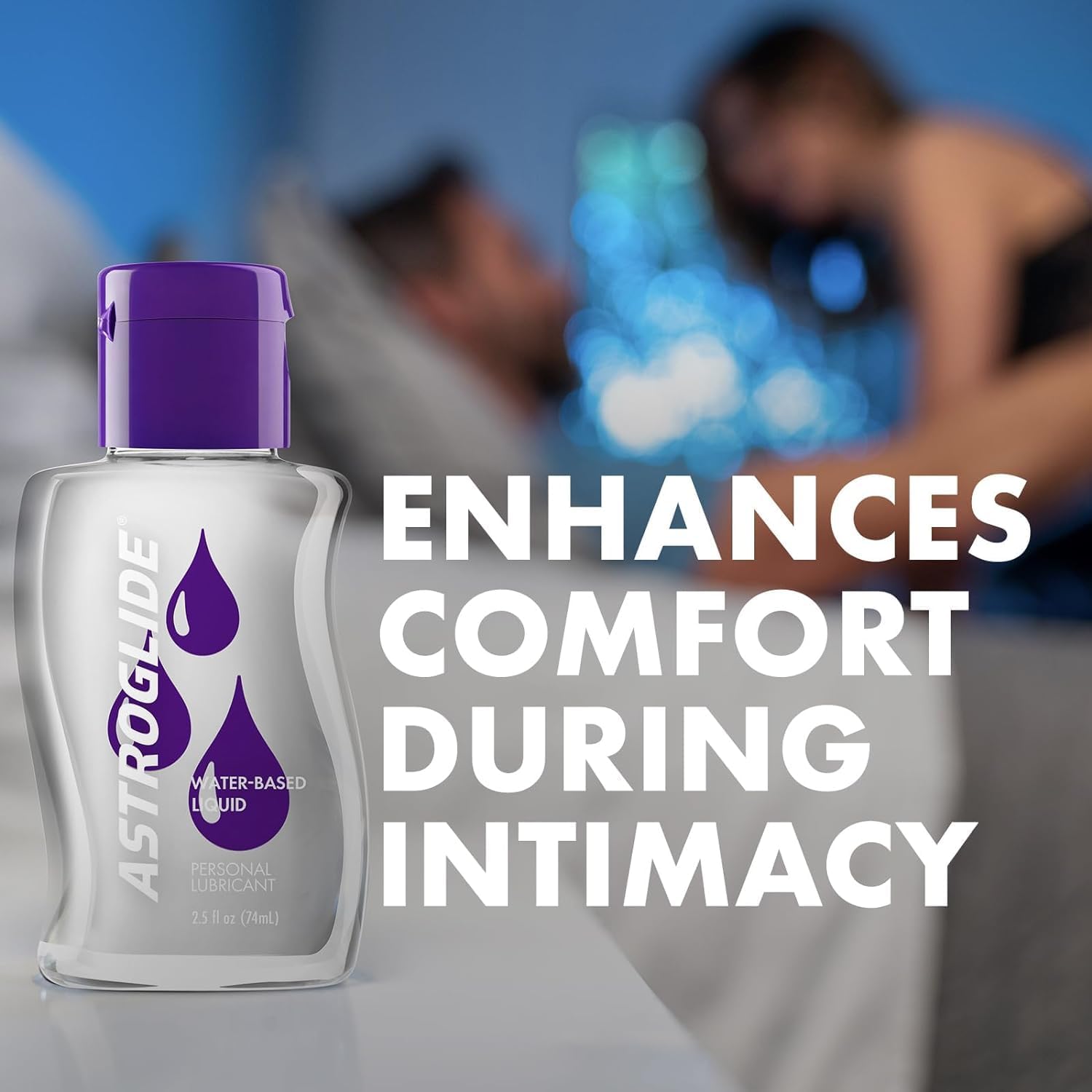 Astroglide Water Based Lube (2.5oz), Liquid Personal Lubricant, Long-Lasting Sex Lube for Men, Women and Couples, Travel-Friendly Size (Pack of 3) - DragonVitality