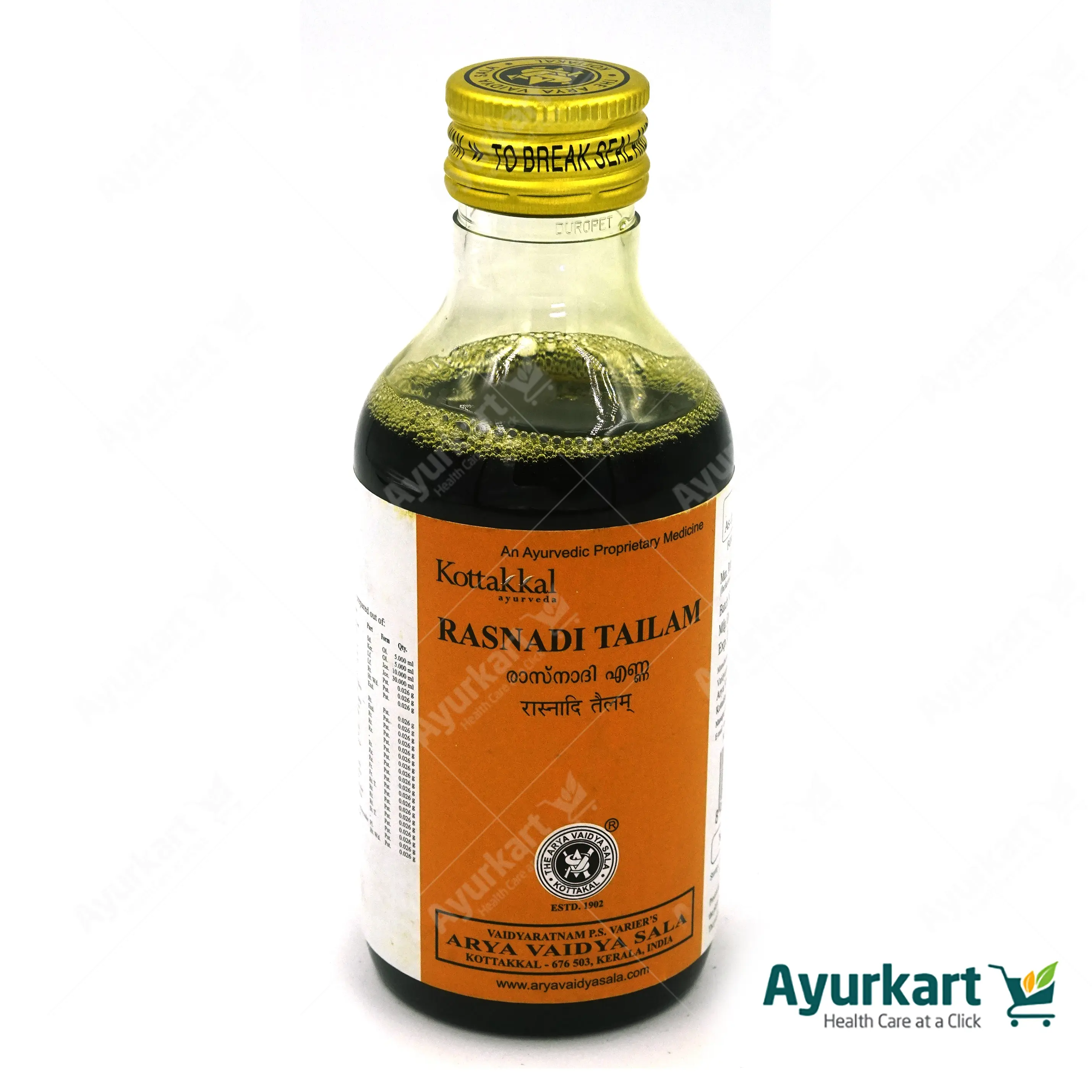 Rasnadi Tailam - Kottakkal - 200ML