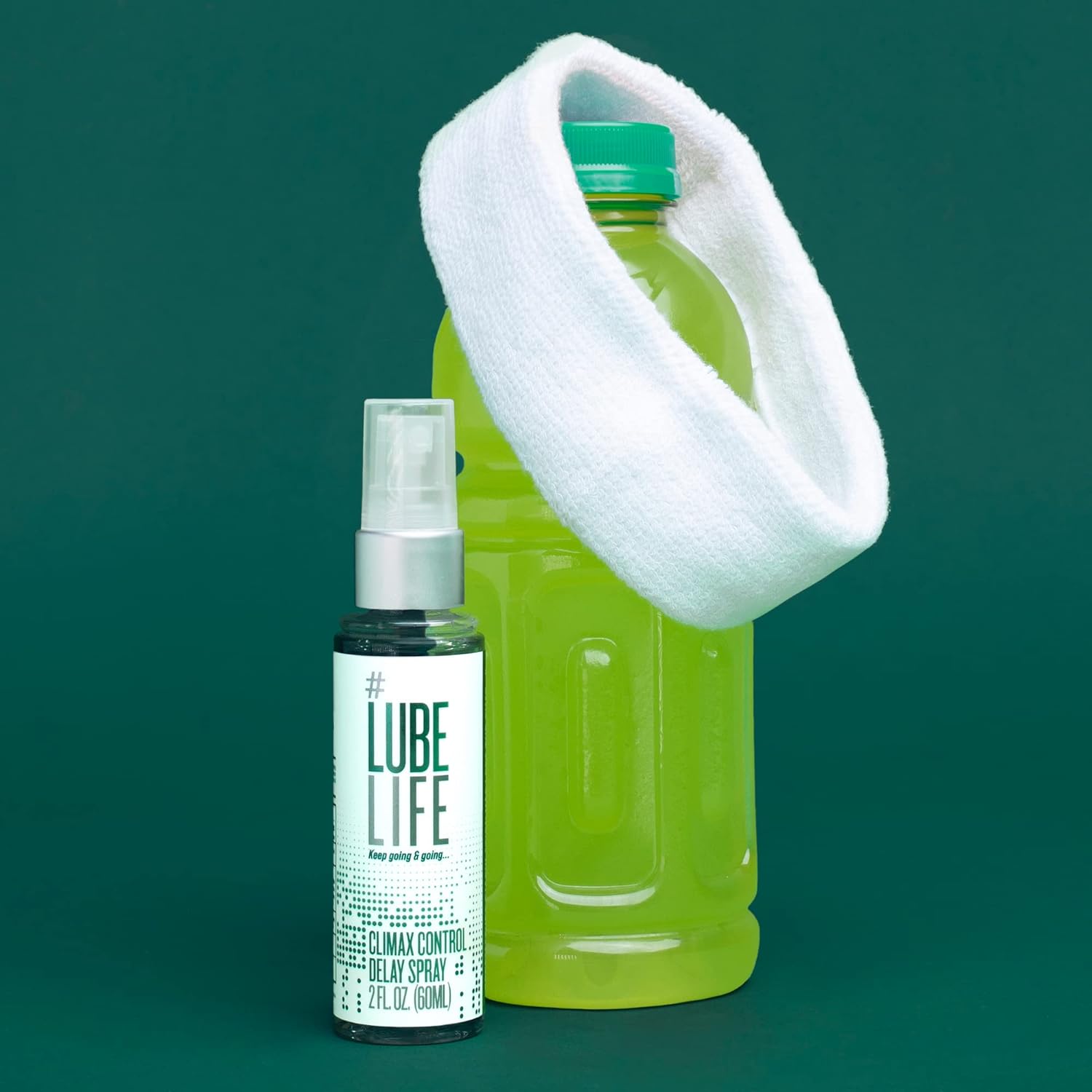 Lube Life Climax Control Delay Spray, Male Genital Desensitizer with Active Ingredient Benzocaine to Keep You Lasting Longer, Stamina-Enhancing, for Men and Couples, 2 Fl Oz - DragonVitality