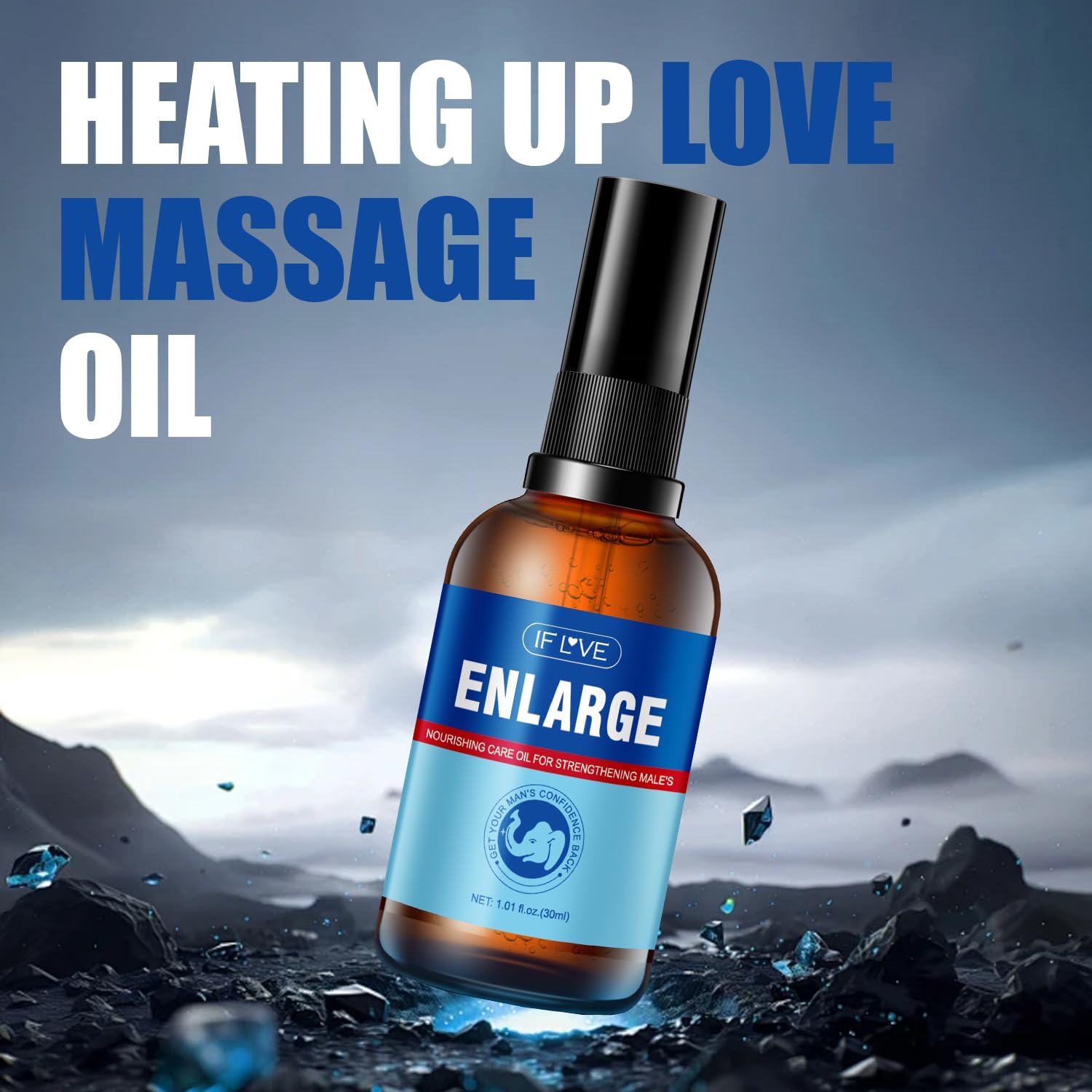 IF L VE Enlarge Oil, Growth Men's Energy Massage Oil, Sexual Enhancement, Strength Enhancement - 30ML - DragonVitality