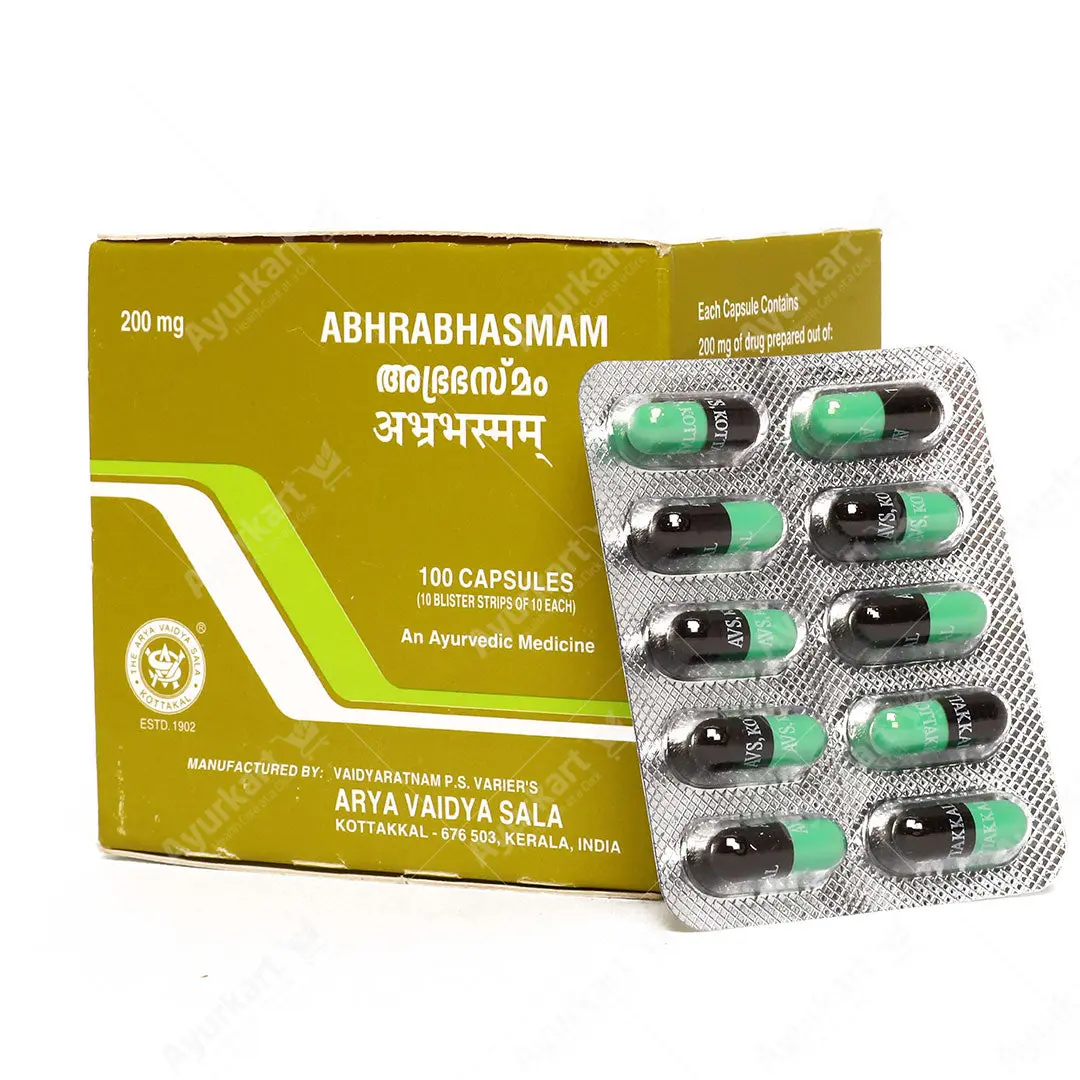 Abhra Bhasmam 200 mg Capsule - Kottakkal Ayurveda