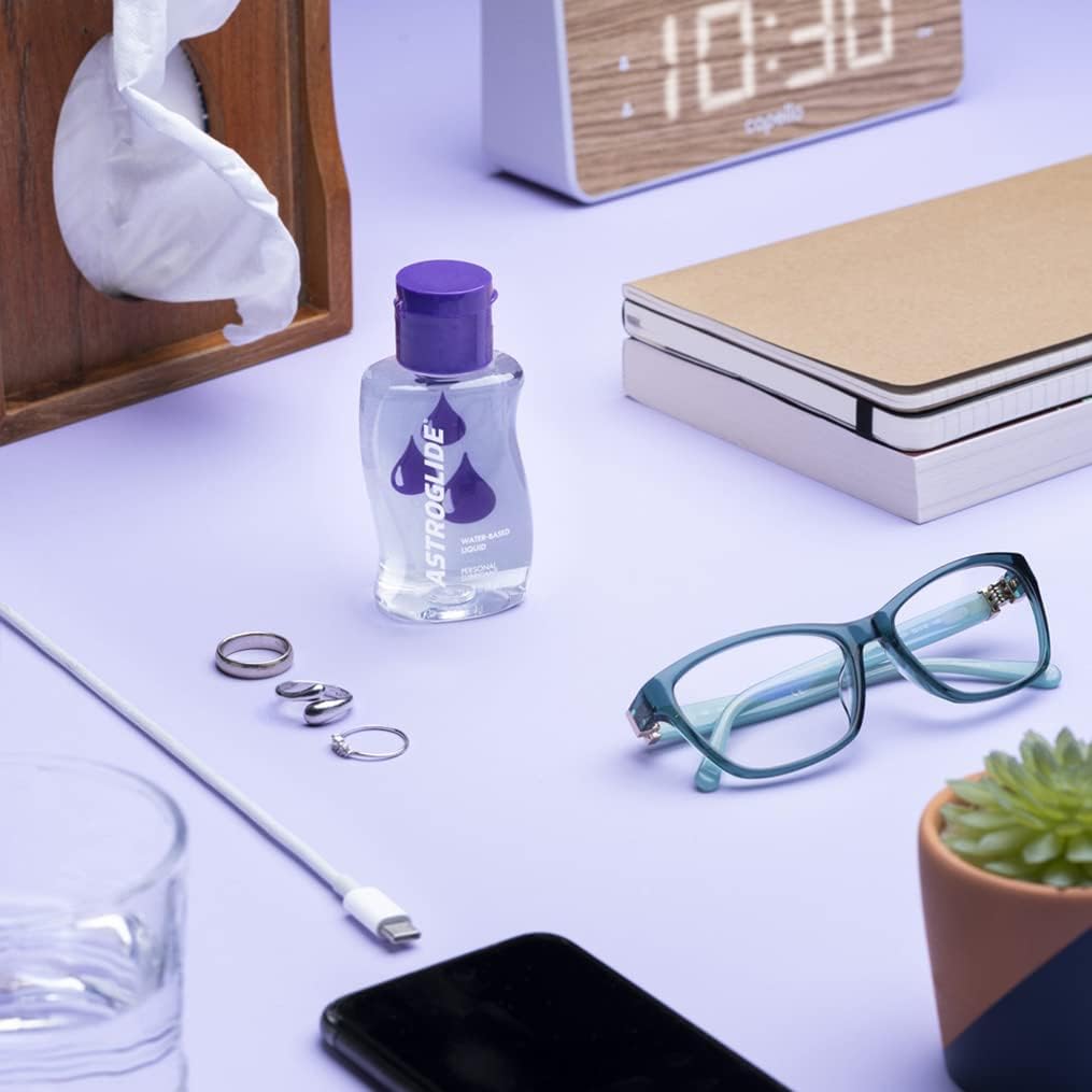 Astroglide Water Based Lube (2.5oz), Liquid Personal Lubricant, Long-Lasting Sex Lube for Men, Women and Couples, Travel-Friendly Size (Pack of 3) - DragonVitality