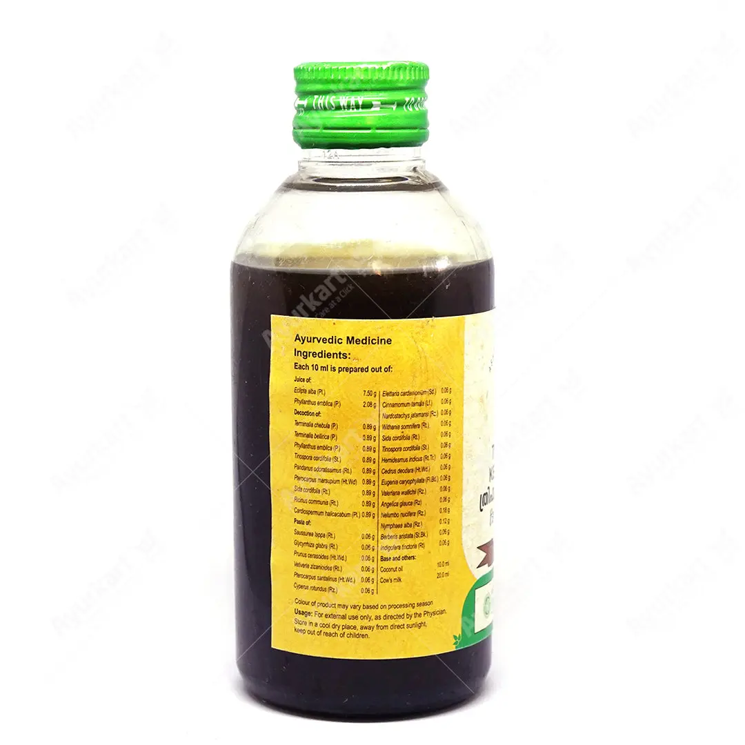 TRIPHALADI KERA THAILAM - VAIDYARATNAM - 200ML