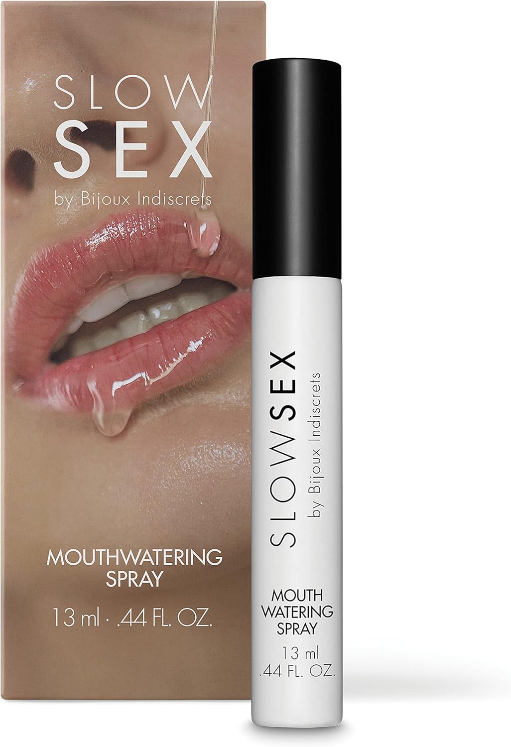 Bijoux Indiscrets Slow Sex Line Mouthwatering Spray - Premium Dry Mouth Solution and Deep Throat Spray for Adults - Sex Mouth Spray for Oral Play - Ultimate Oral Best Dry Mouth Treatment - 0.44fl oz - DragonVitality