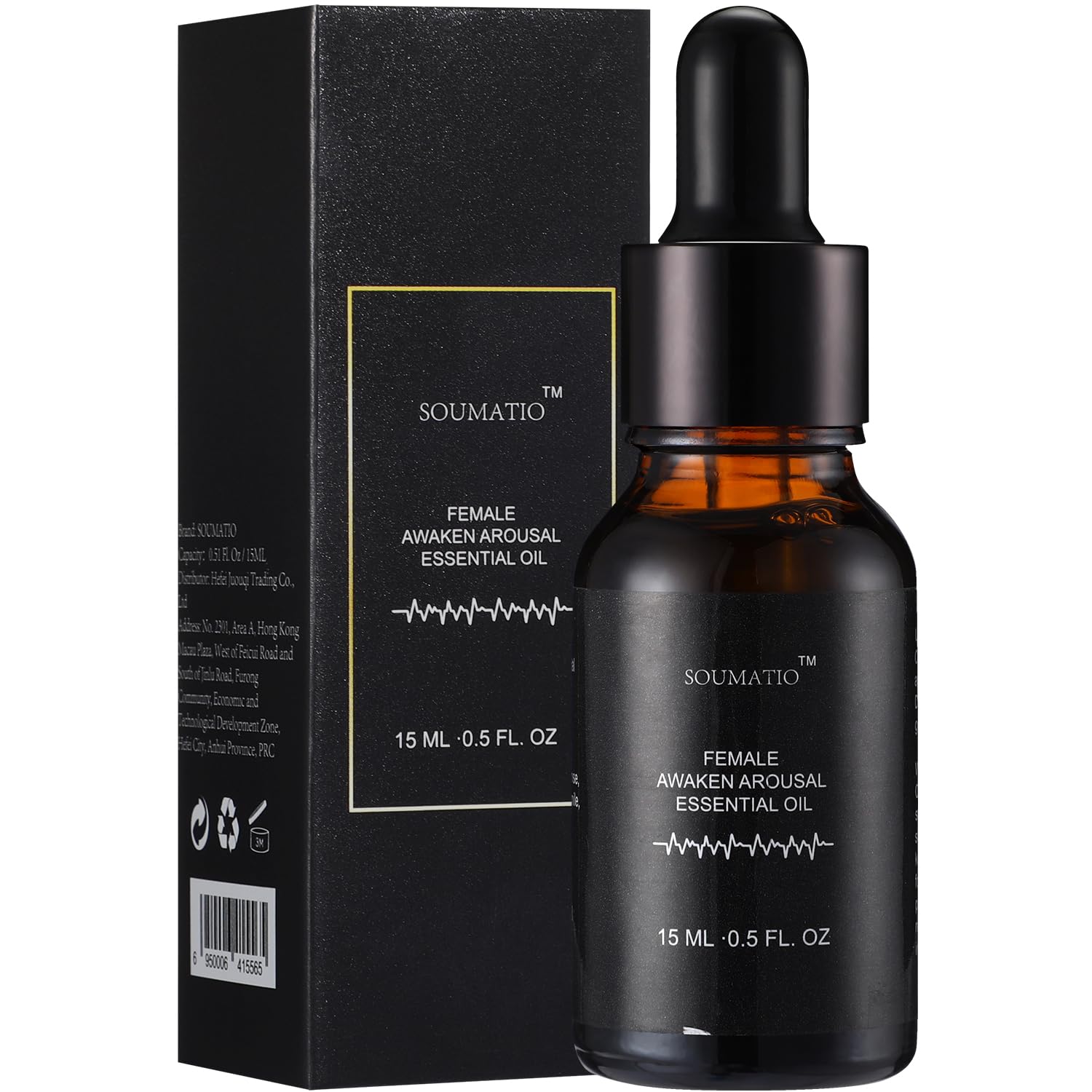 SOUMATIO Female Awaken Arousal Oil, Natural Organic formula with Stimulating Tingling Sensation, Enhances Intimate Experiences for Women - DragonVitality