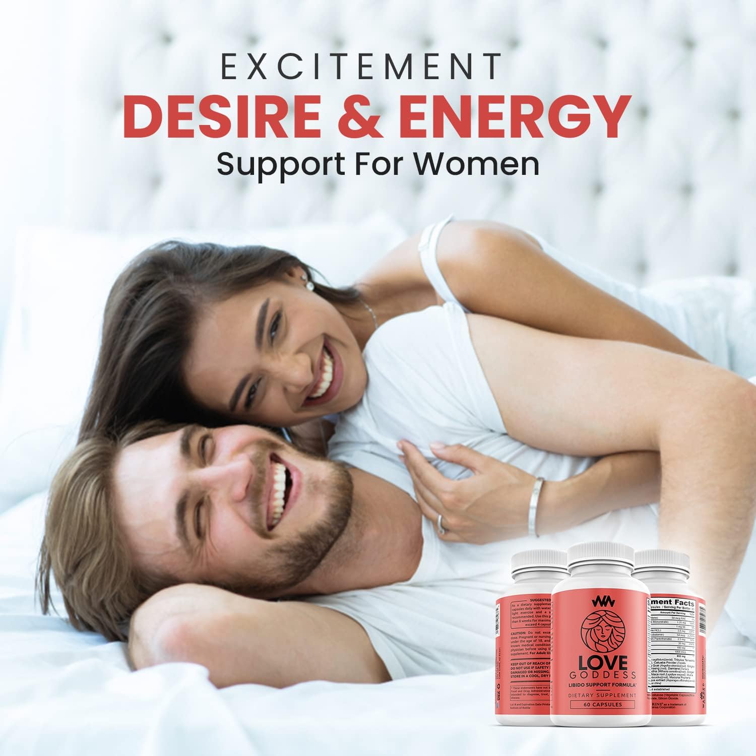 Womens Supplement That Boosts Libido | Enhance Intimacy, Passion and Desire | Miura Puama for Female Specific Arousal | Love Goddess | Vitamin | Warped Wellness - DragonVitality