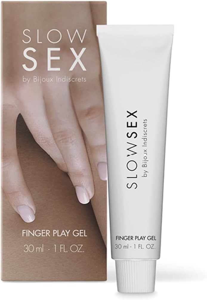 Bijoux Indiscrets Slow Sex Line Finger Play Gel - Pleasure Gel - Personal Sexual Gel for Women - Masturbating Love Gel - Sexy Toys and Condoms Friendly Sex Gel - Clit Stimulation Hot Gel - 1 Fl Oz - DragonVitality