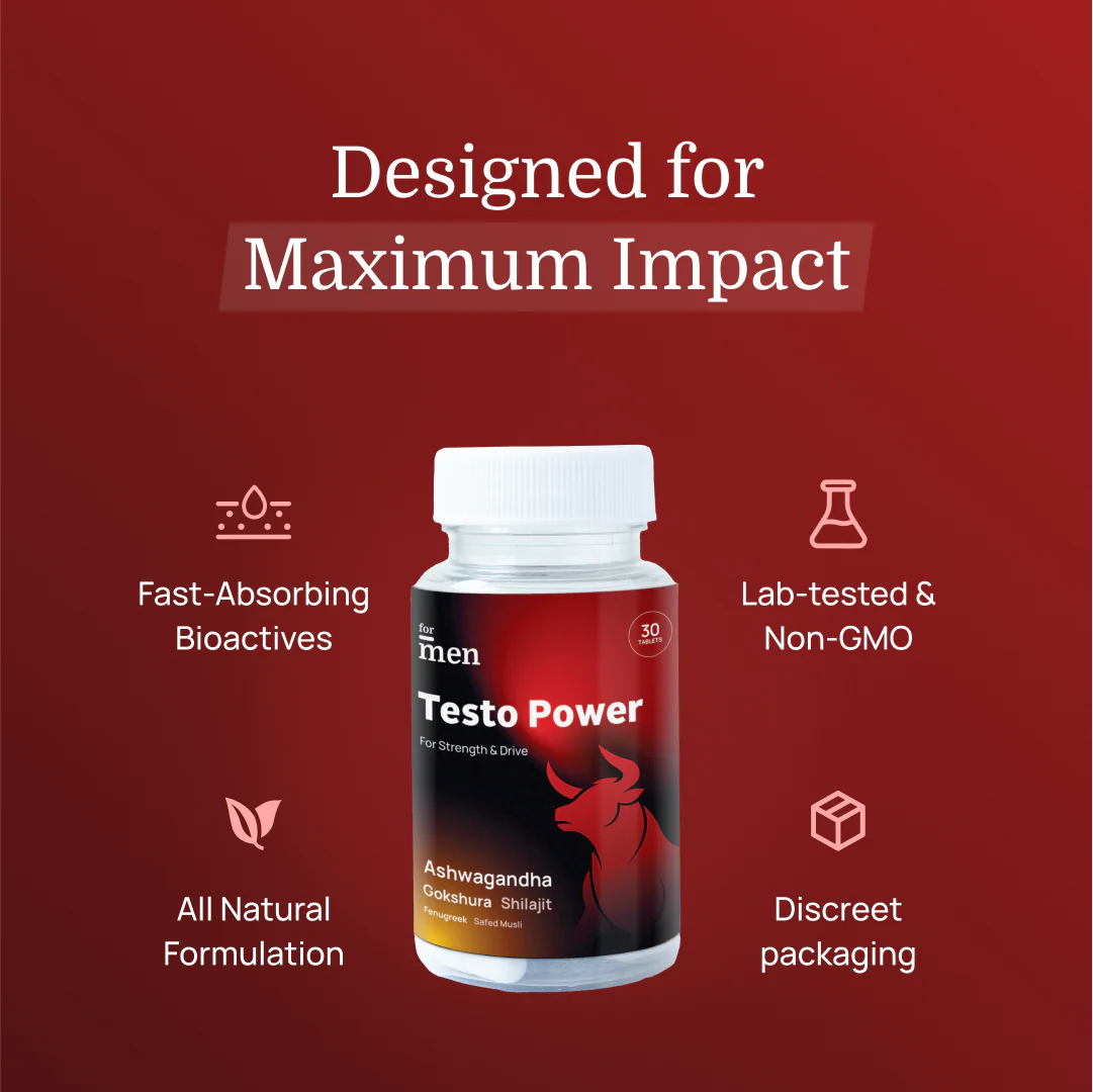 Testo Power – Strength & Drive Capsules for Men - DragonVitality