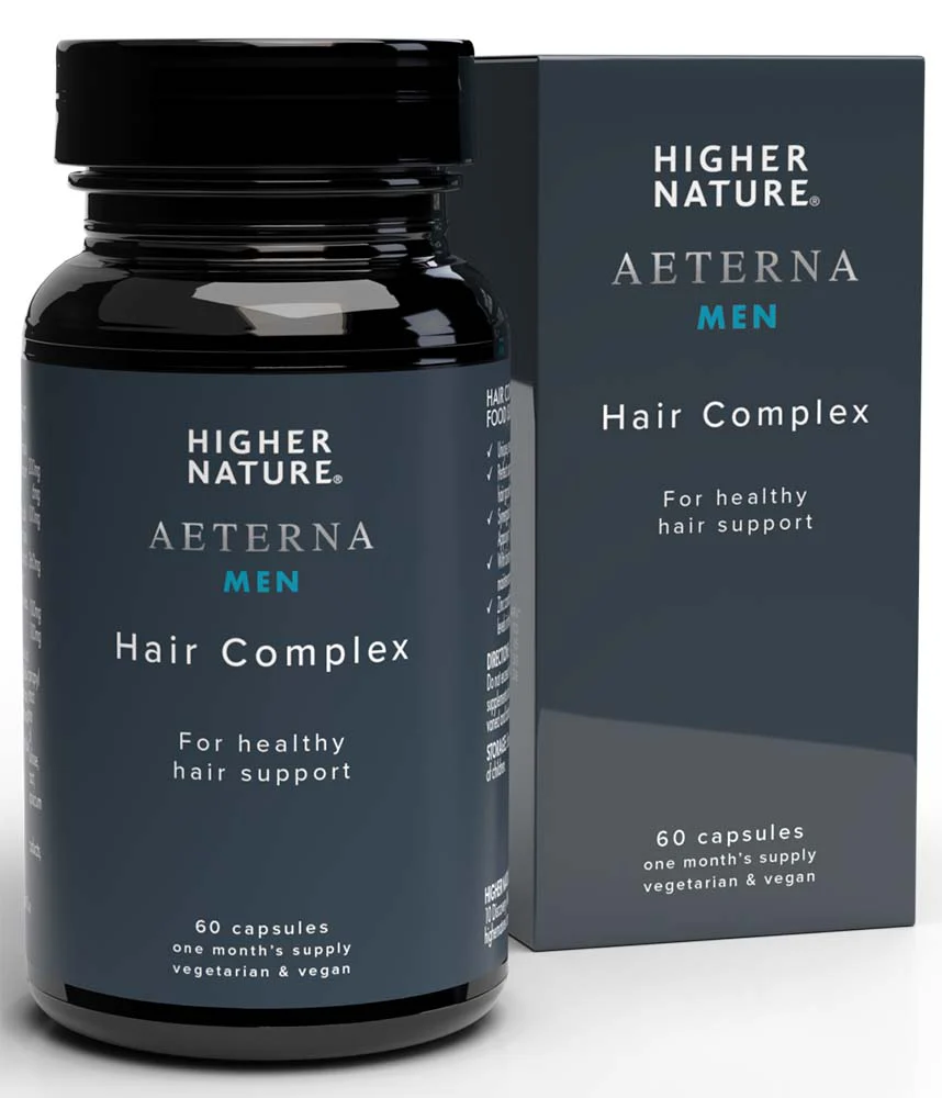 Higher Nature Æterna Gold Men's Hair Complex 60 Capsules