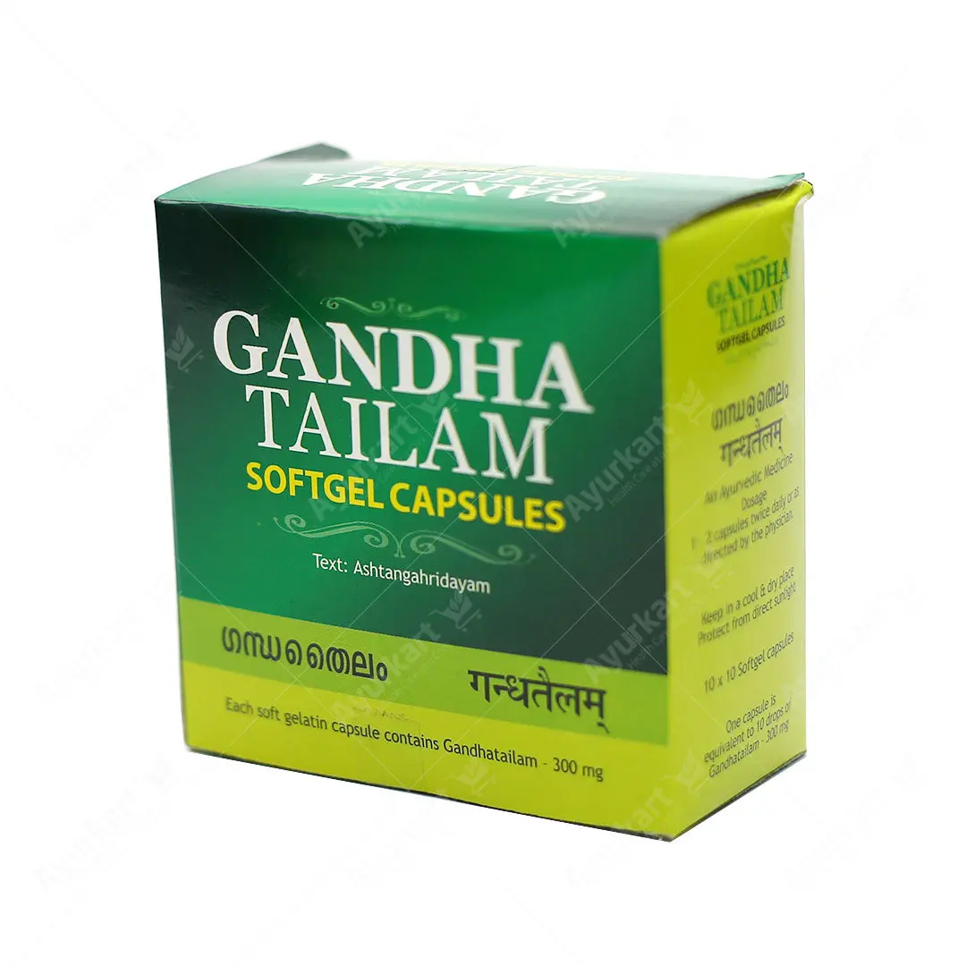 Gandha Tailam Soft Gel Capsule - 100Nos - Kottakkal