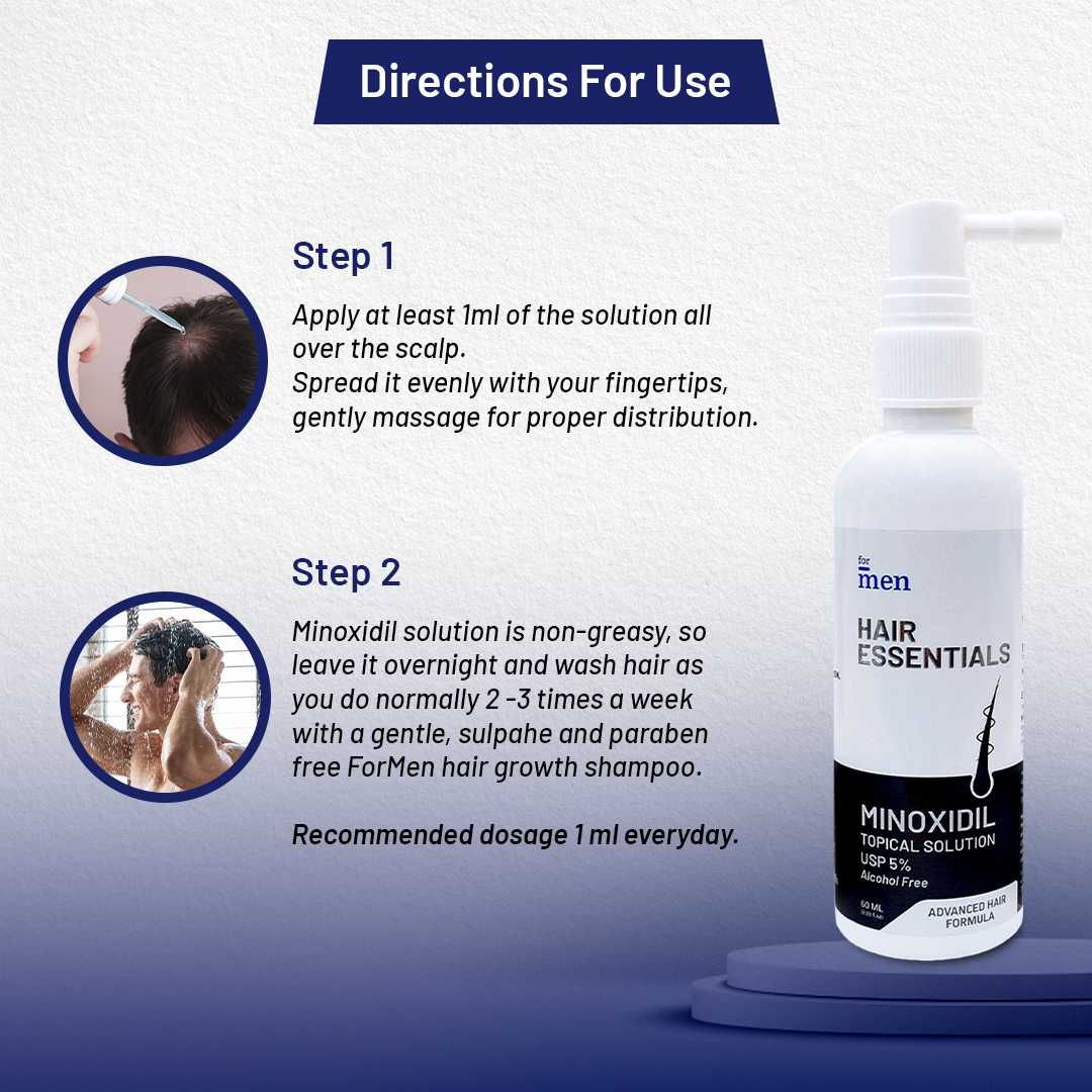 Minoxidil Topical Solution 5% – Clinically Proven for Hair Regrowth (60ml) - DragonVitality