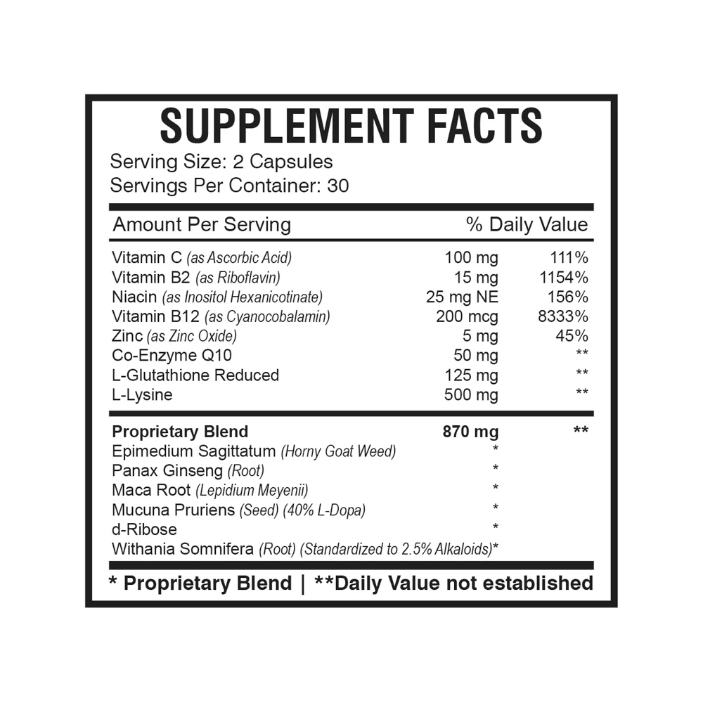 Sperm Count Max (60 Capsules) | Male Fertility Supplement - DragonVitality