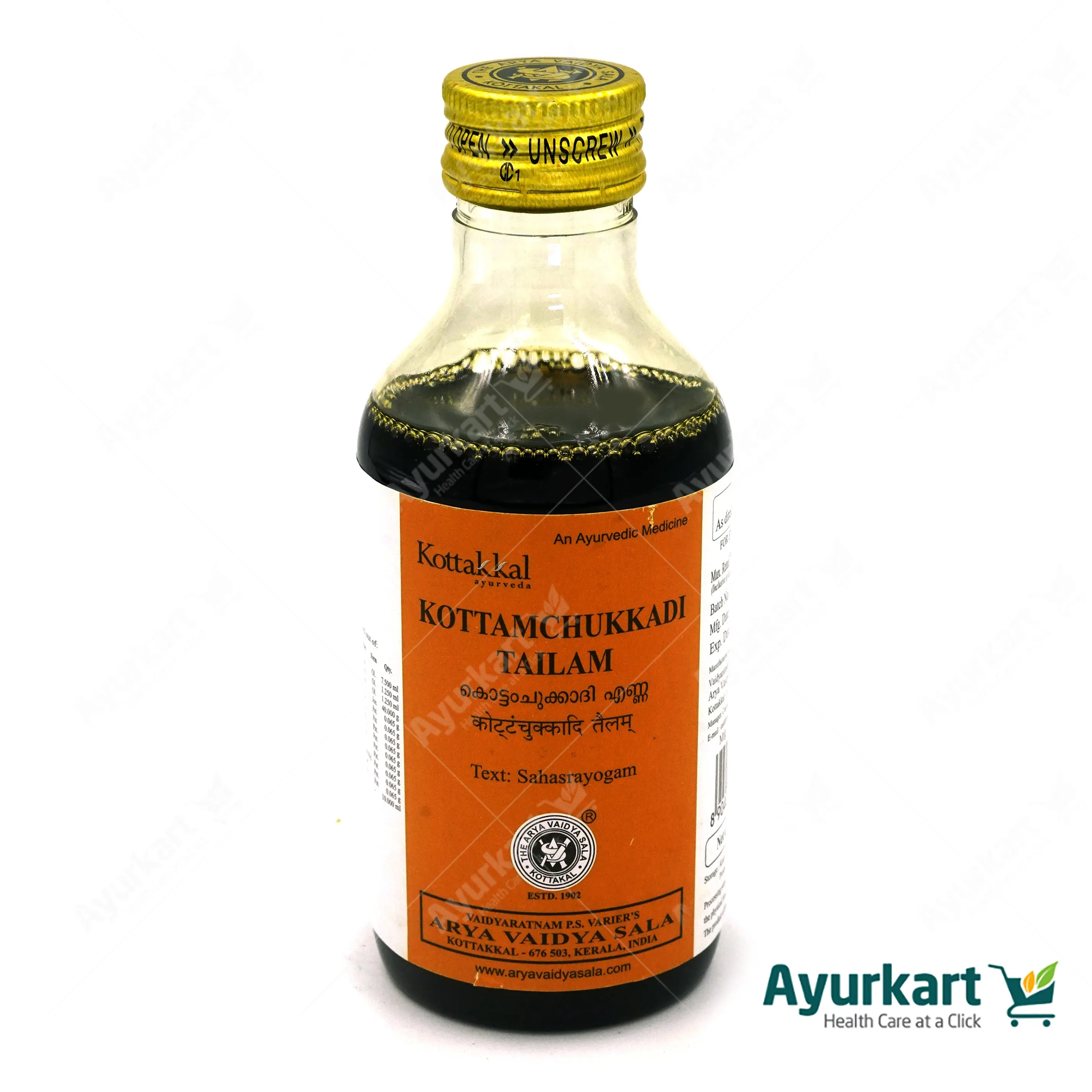 Kottamchukkadi Tailam - 200ML - Kottakkal