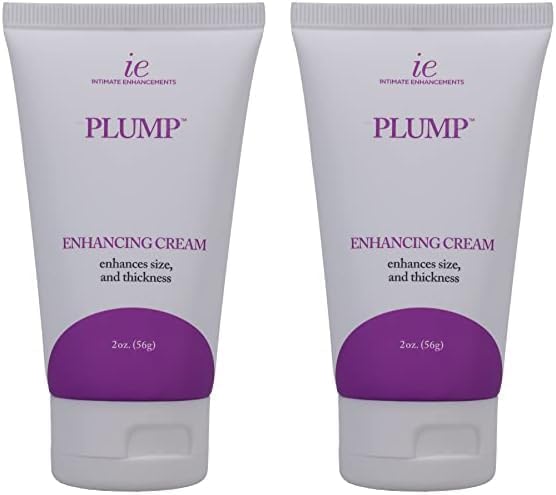 Doc Johnson Plump - Enhancing Cream For Men - Enhances Thickness and Size for Intense Pleasure - Odorless and Tasteless - Free of Glycerin - 2 Oz. (56g) - DragonVitality