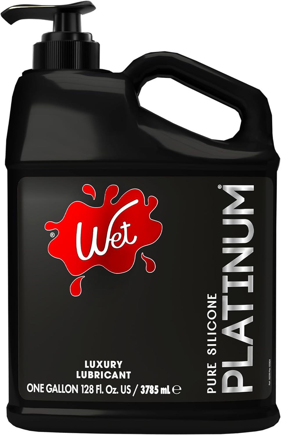 Wet Platinum Silicone-Based Personal Lubricant | Ultra Smooth, Super Slick, Hypoallergenic, Long-Lasting Performance, Waterproof Formula| Lube for Men, Women & Couples, 4.2 fl oz - DragonVitality