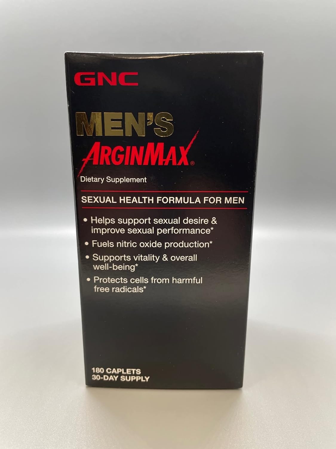 GNC Mens Arginmax Sexual Health Supplement for Men, 180 Count, Supports Blood Flow and Vitality - DragonVitality