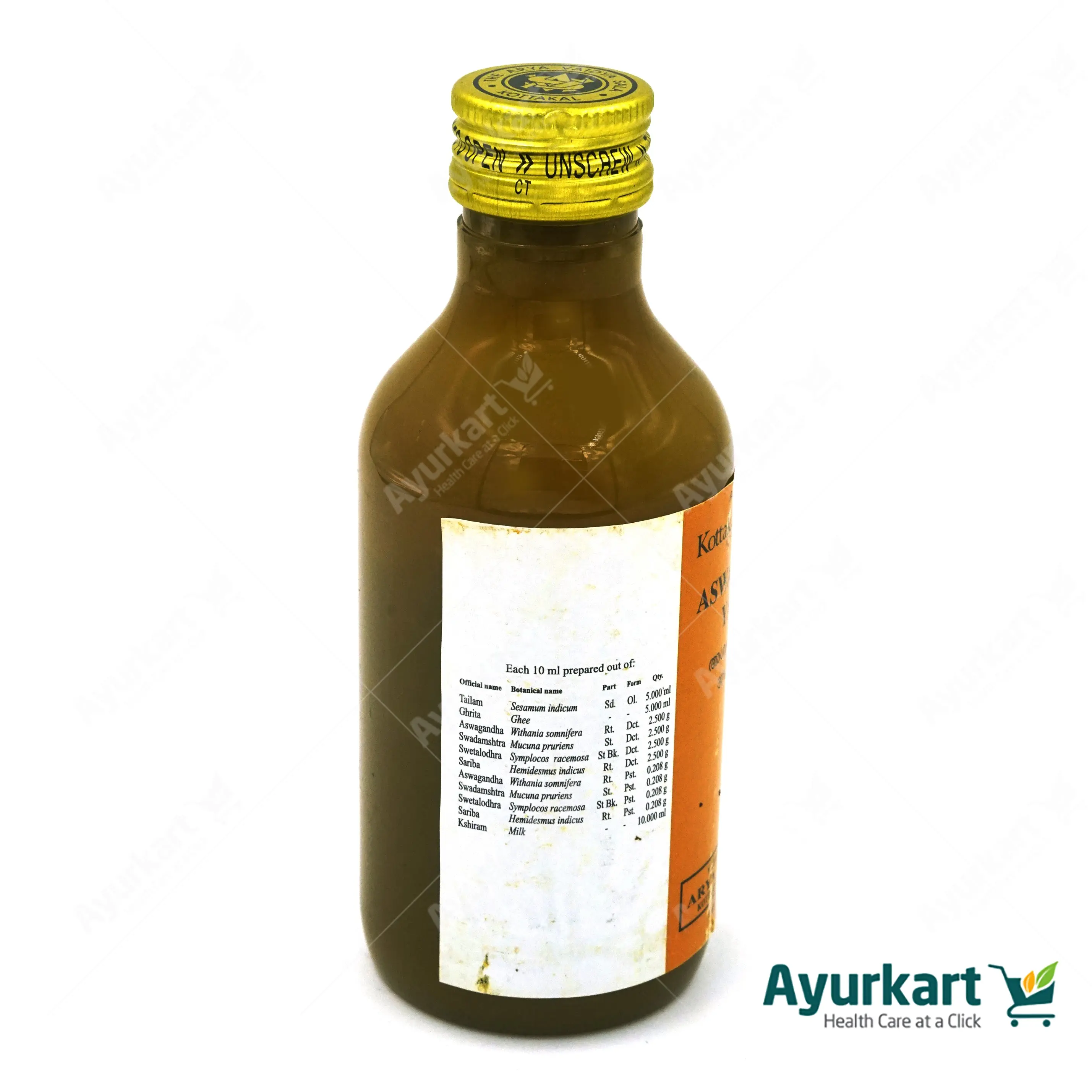 Aswagandhadi Yamakam - 200ML -  - Kottakkal - DragonVitality