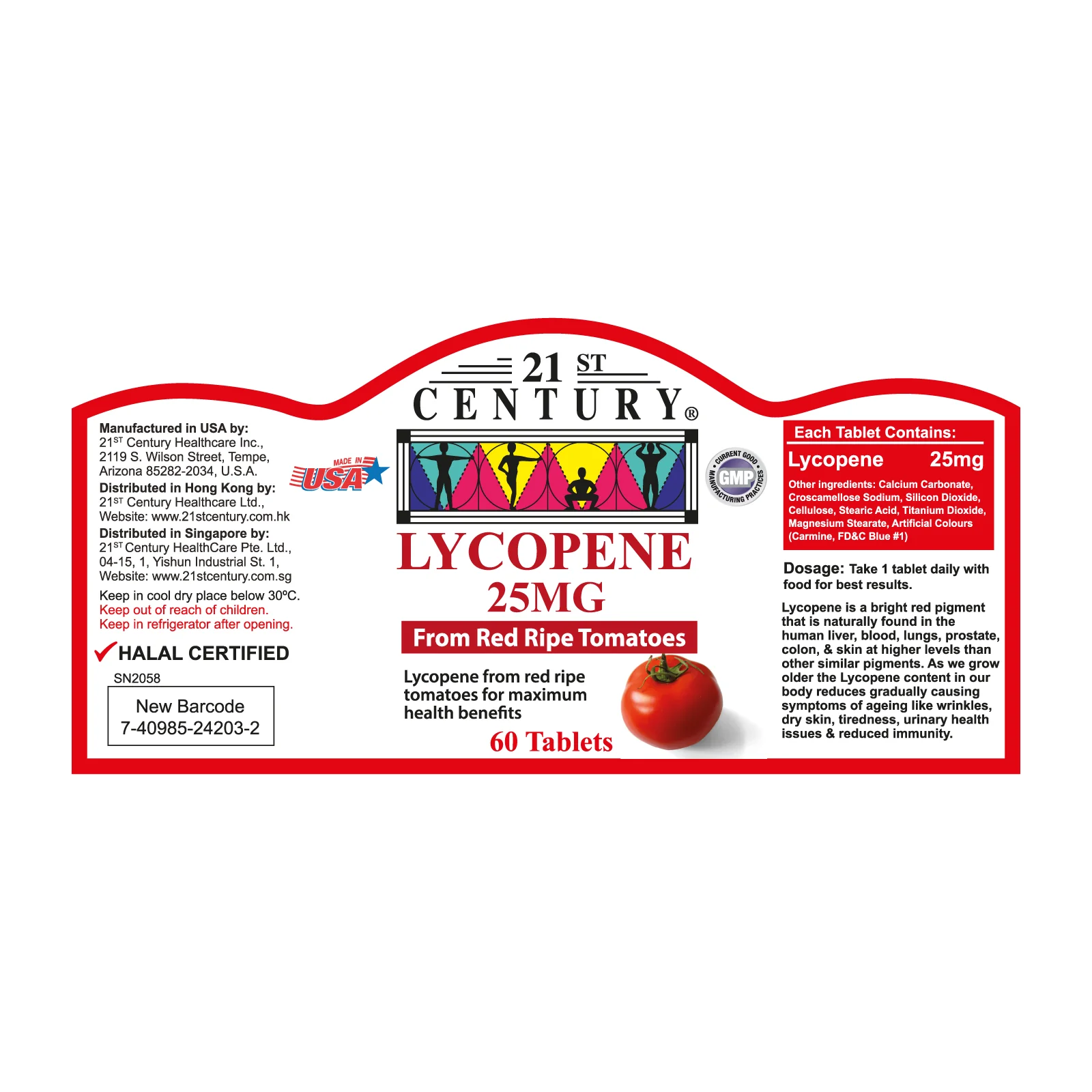 Lycopene 25mg 60s