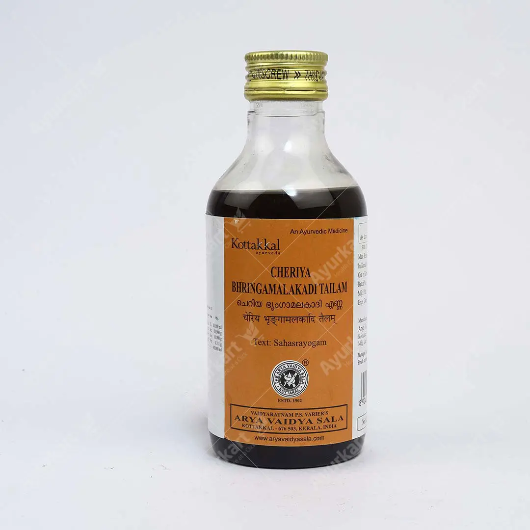 Cheriya Bhringamalakadi Tailam - 200ML - Kottakkal Ayurveda