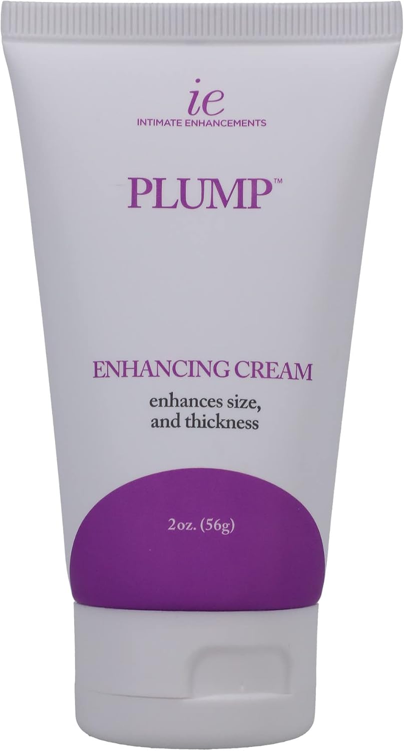 Doc Johnson Plump - Enhancing Cream For Men - Enhances Thickness and Size for Intense Pleasure - Odorless and Tasteless - Free of Glycerin - 2 Oz. (56g) - DragonVitality
