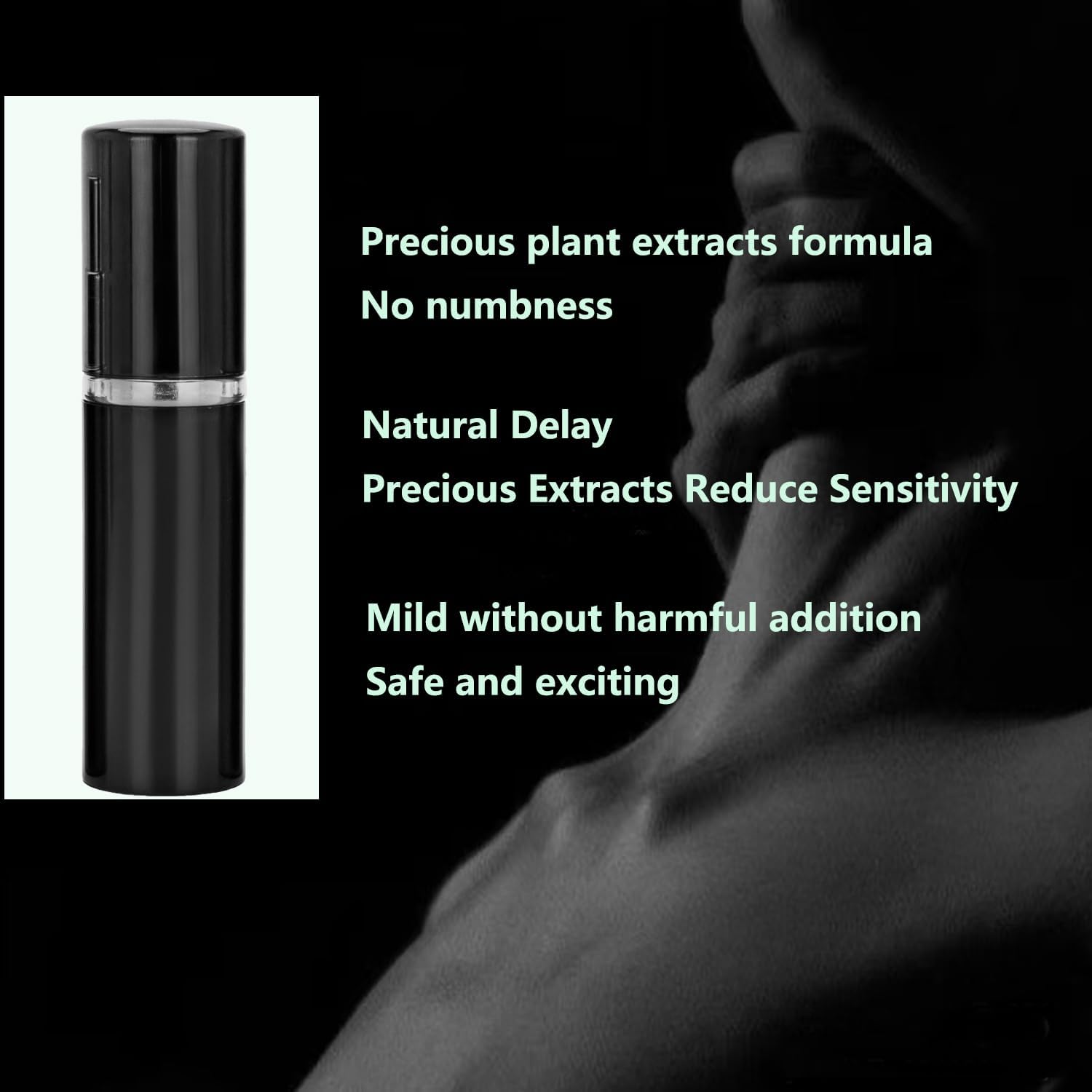 Delay-Spray for Men Sexual-Enhancer for - Men Last Longer in Bed for Men Massage Oil for Sexual Spray Prolonging and Desensitizing Lube for Male - DragonVitality