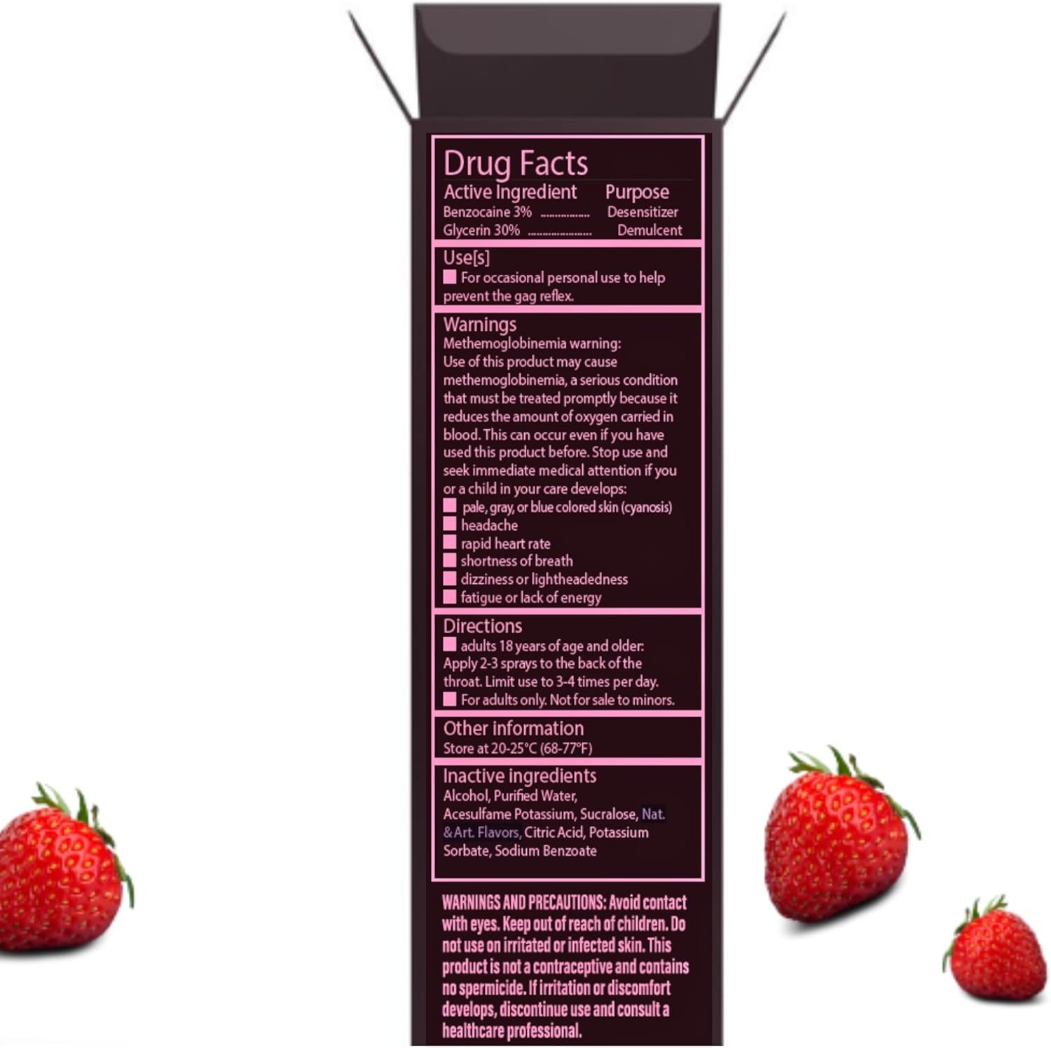 Naughty Kitty Kat Deep Throat Spray | No Gag Sweet Strawberry Mild Numbing Deep Throat Spray | Throat Numbing Spray for Deep Throating 1oz Precise Spray Nozzle | Travel Friendly - DragonVitality