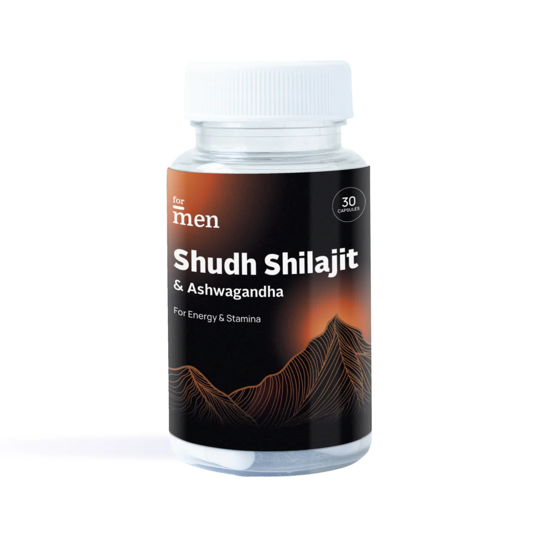 Shudh Himalayan Shilajit & Ashwagandha – Vitality, Mood & Performance Capsules for Men