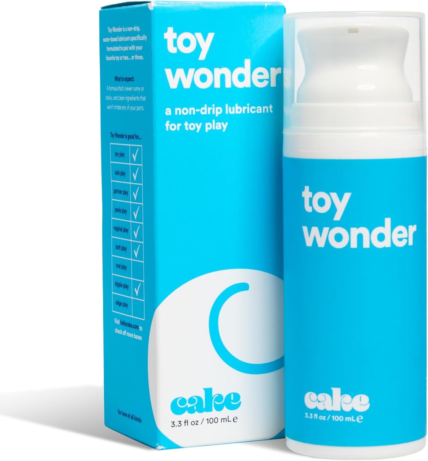 Hello Cake Tush Cush, Silicone and Water-Based Personal Lubricant, Formulated for Anal Use, Hybrid Lube for Men, Women, and Couples, 3.3 fl oz - DragonVitality