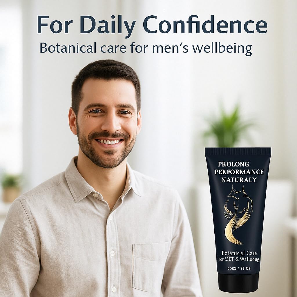 Delay Cream for Men, Plant-Based Moisturizing Male Enlargement Long-Lasting Gentle Formula Men's Comfort Penis Cream with Natural Extracts for Daily Confidence 60ml - DragonVitality