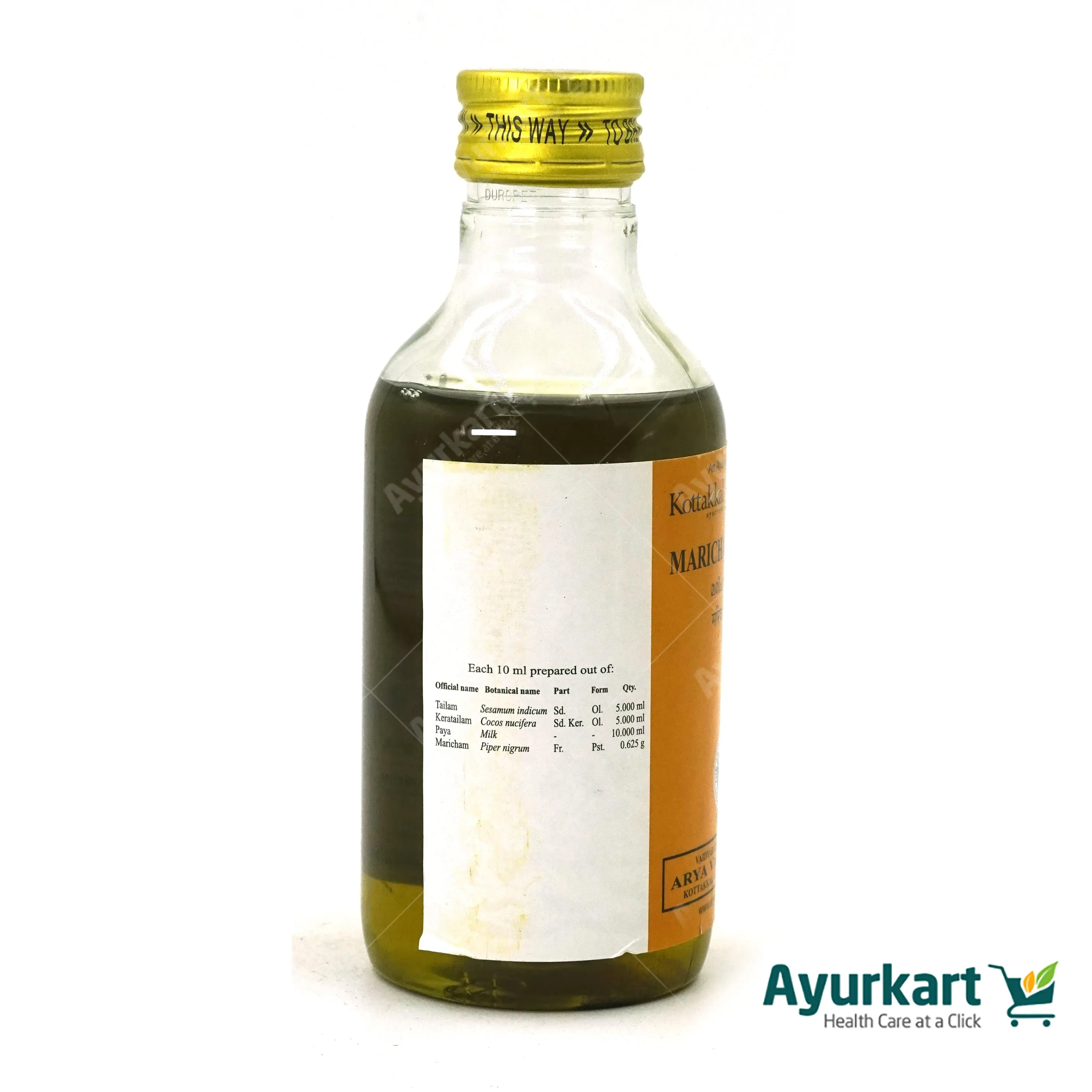 Marichadi Tailam - 200ML- Kottakkal