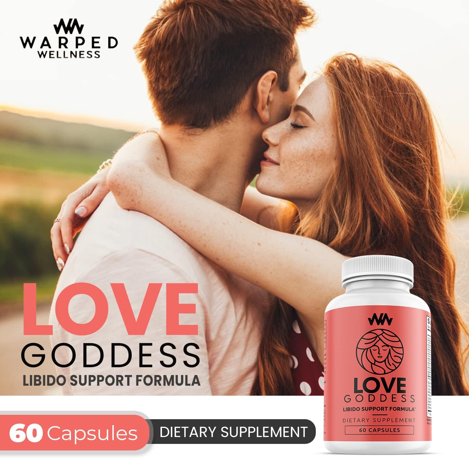 Womens Supplement That Boosts Libido | Enhance Intimacy, Passion and Desire | Miura Puama for Female Specific Arousal | Love Goddess | Vitamin | Warped Wellness - DragonVitality