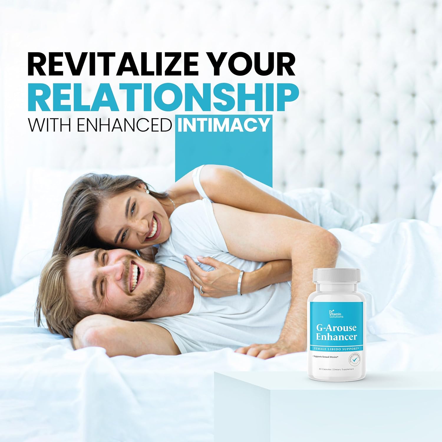 DR VITAMIN SOLUTIONS G-Arouse Enhancer for Female | Libido Booster for Women | Fast Acting Formula w/Horny Goat Weed, Maca Root, Tongkat Ali & Tribulus | Female Libido Booster for Energy, 60 Capsules - DragonVitality