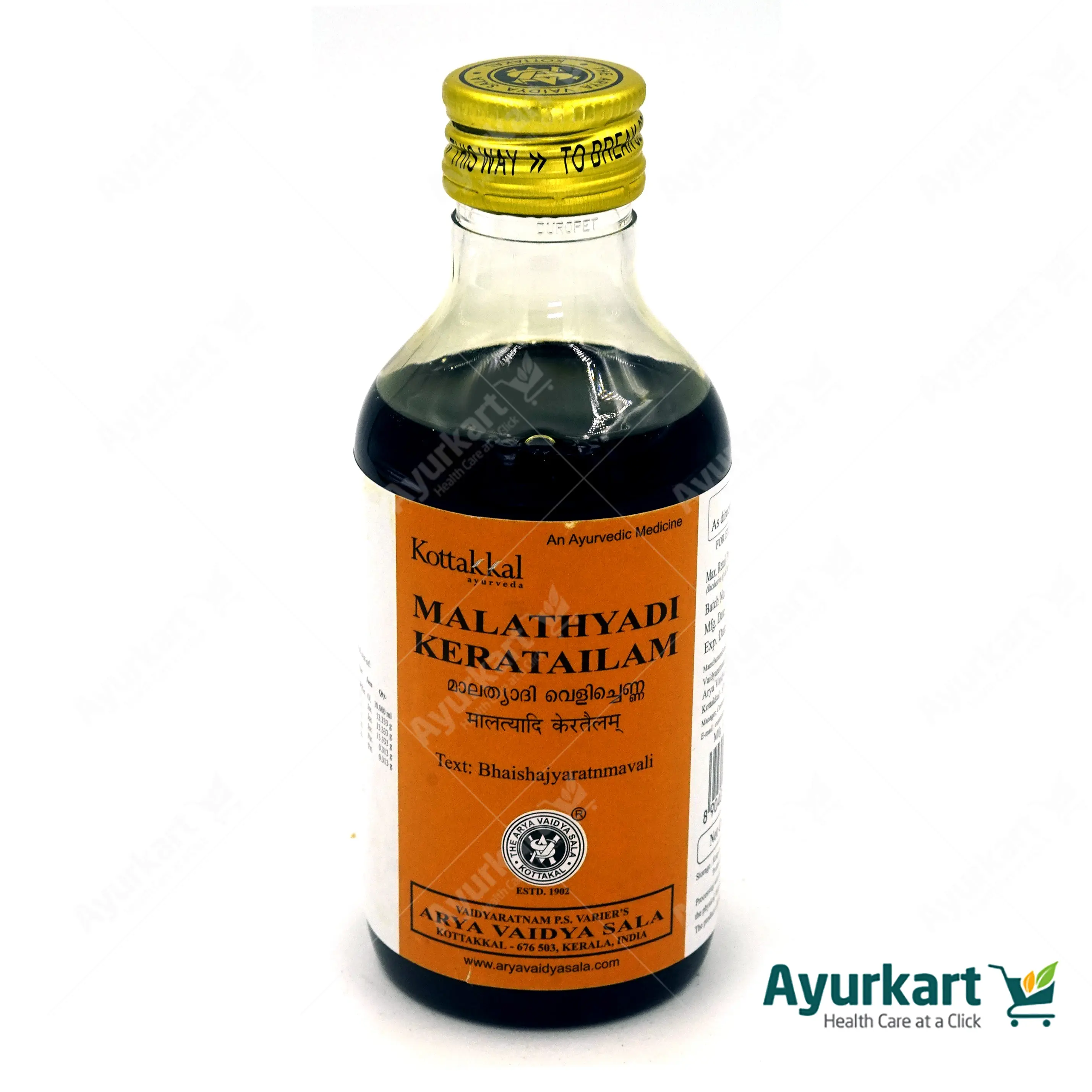 Malathyadi Kera Tailam - 200ML - Kottakkal