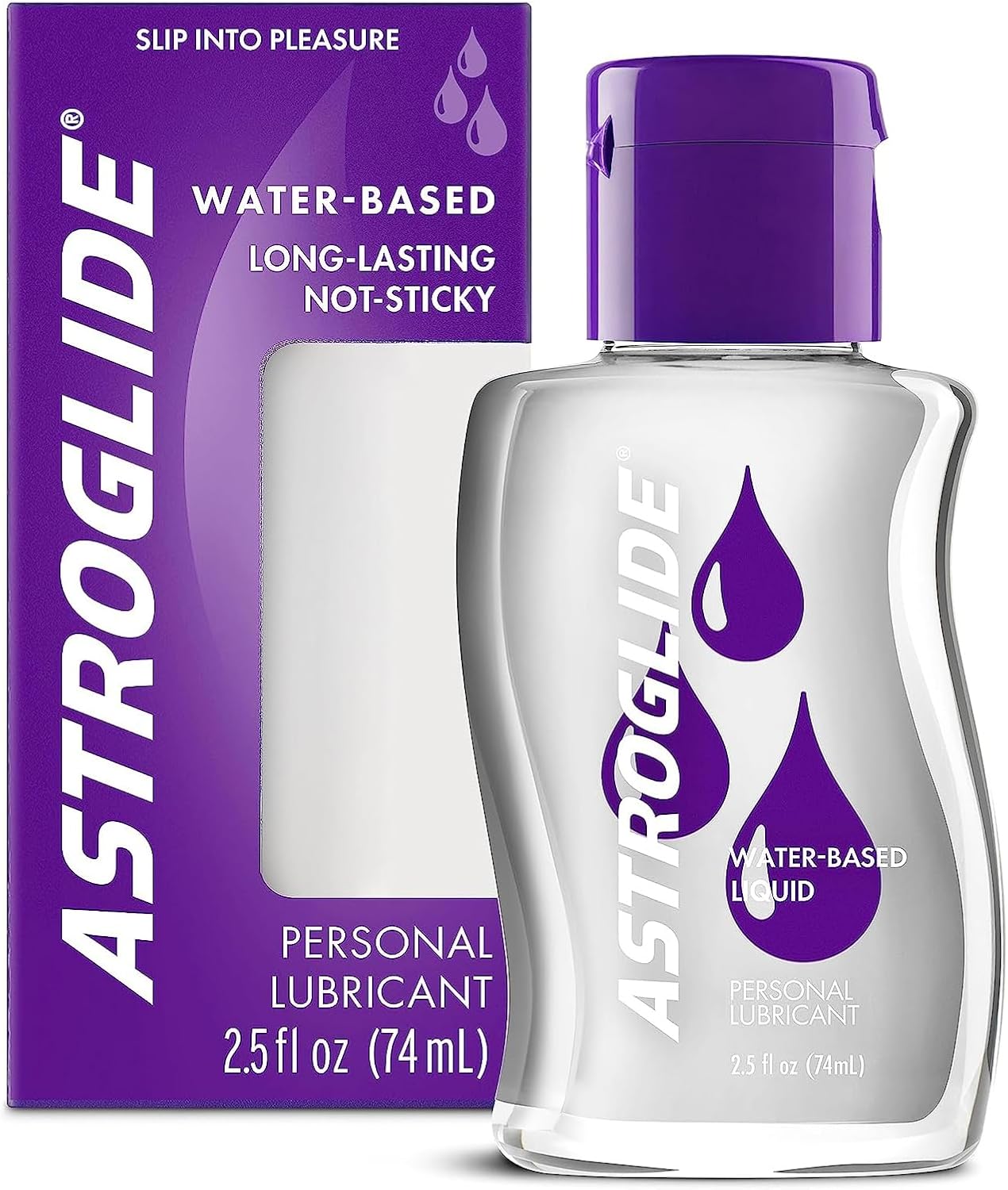Astroglide Lube Plus Libido (2.5oz), Intimate Arousal Lube Heightens Desire and Sensitivity, Water Based Personal Lubricant, Enhances Pleasure for Women, Men, Couples, Travel Size (Packaging May Vary) - DragonVitality