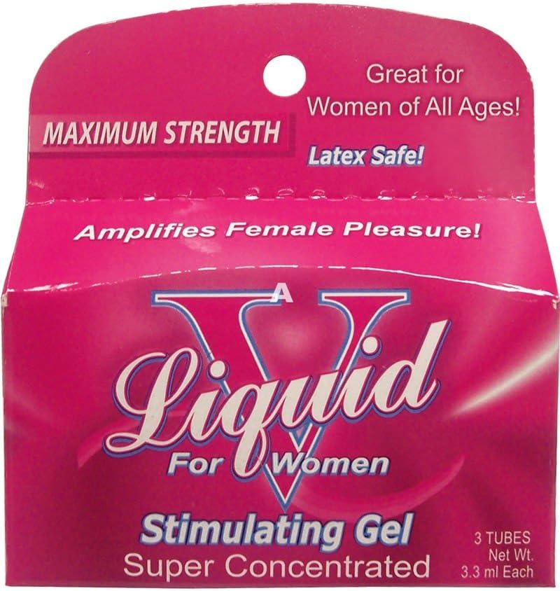 Body Action Liquid V For Women Stimulating Product, 3 pack, 3.3 mL each,Tubes - DragonVitality