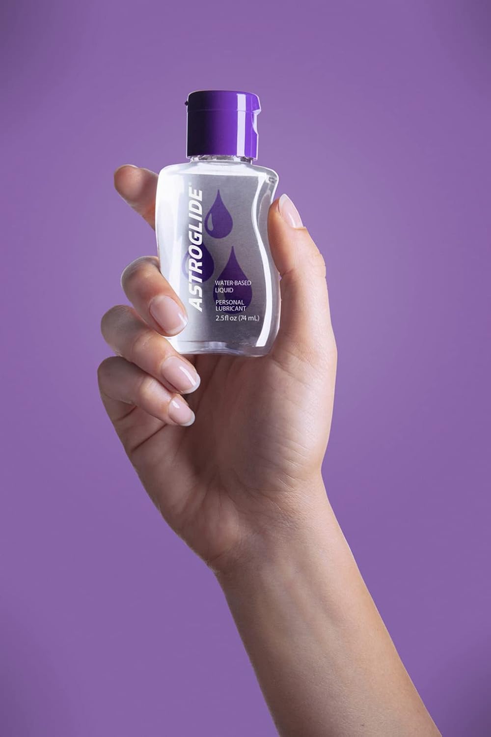 Astroglide Water Based Lube (2.5oz), Liquid Personal Lubricant, Long-Lasting Sex Lube for Men, Women and Couples, Travel-Friendly Size (Pack of 3) - DragonVitality