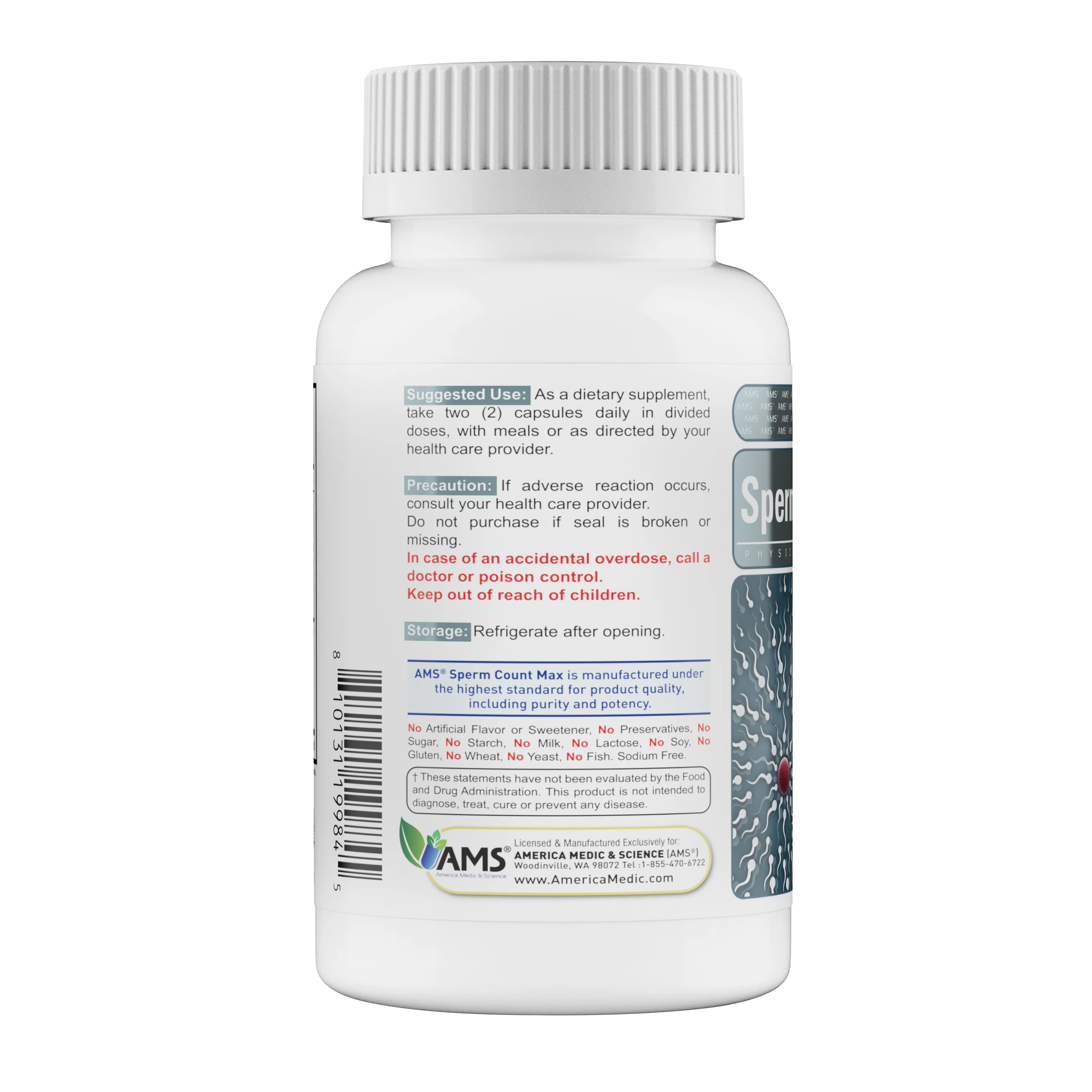 Sperm Count Max (60 Capsules) | Male Fertility Supplement - DragonVitality