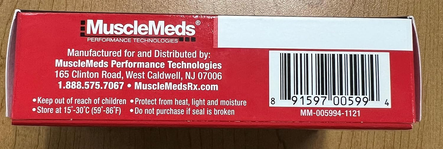 MuscleMeds AROMATEST Testosterone Booster & Aromatase Inhibitor, Lowers Estrogen, Supports Muscle Building & Strength, Anti-Aging Hormone Replacement for Men, 30 Liquid caps - DragonVitality