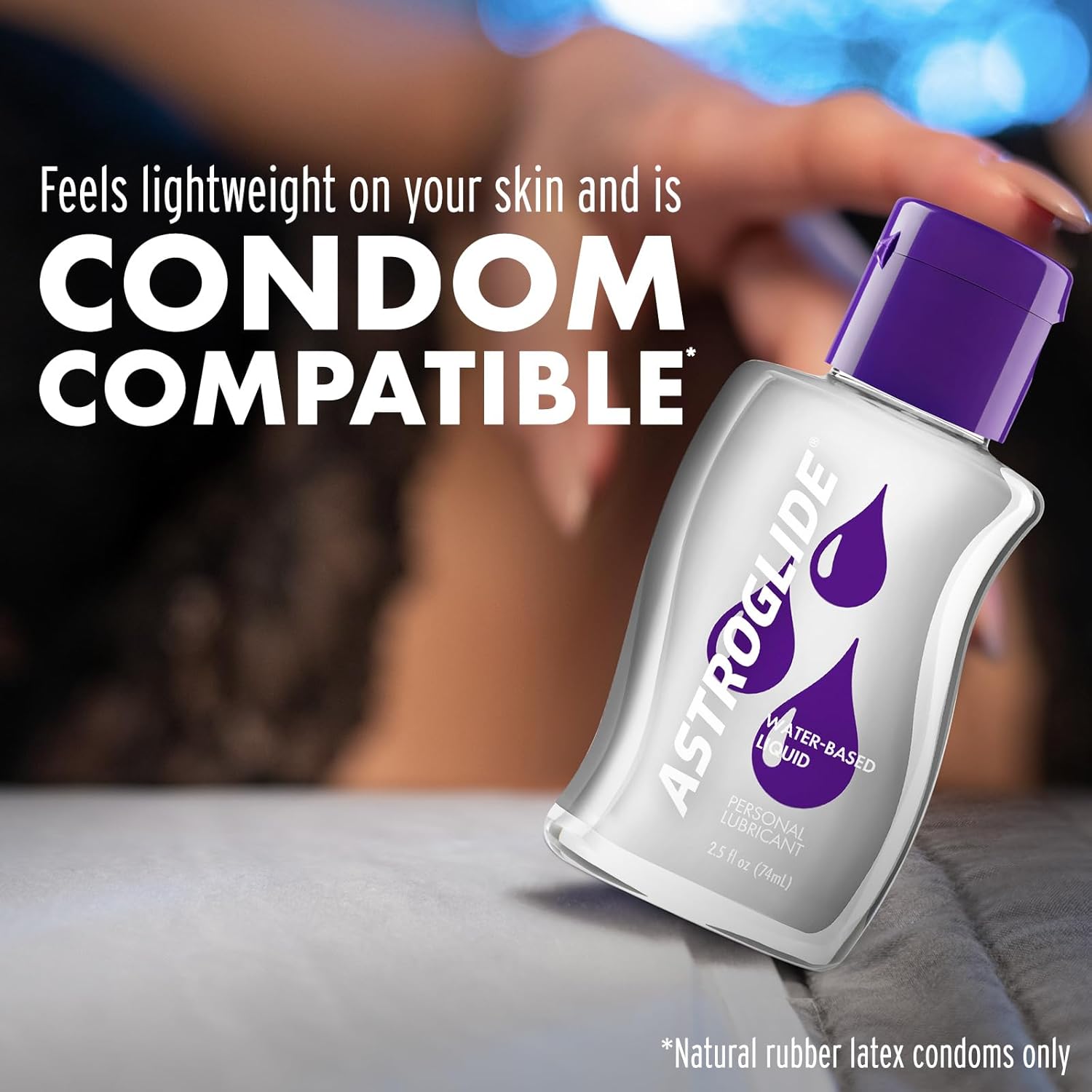 Astroglide Water Based Lube (2.5oz), Liquid Personal Lubricant, Long-Lasting Sex Lube for Men, Women and Couples, Travel-Friendly Size (Pack of 3) - DragonVitality