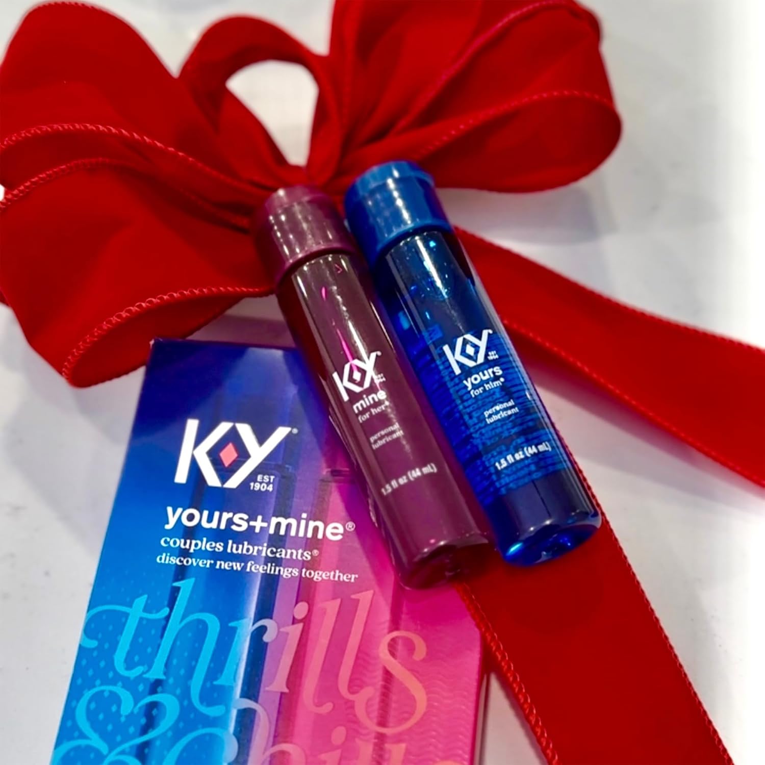 K-Y & Mine Couples Lubricant, Personal Lubricant & Intimate Gel, Sex Lube, Clear, 3 Fl Oz - DragonVitality