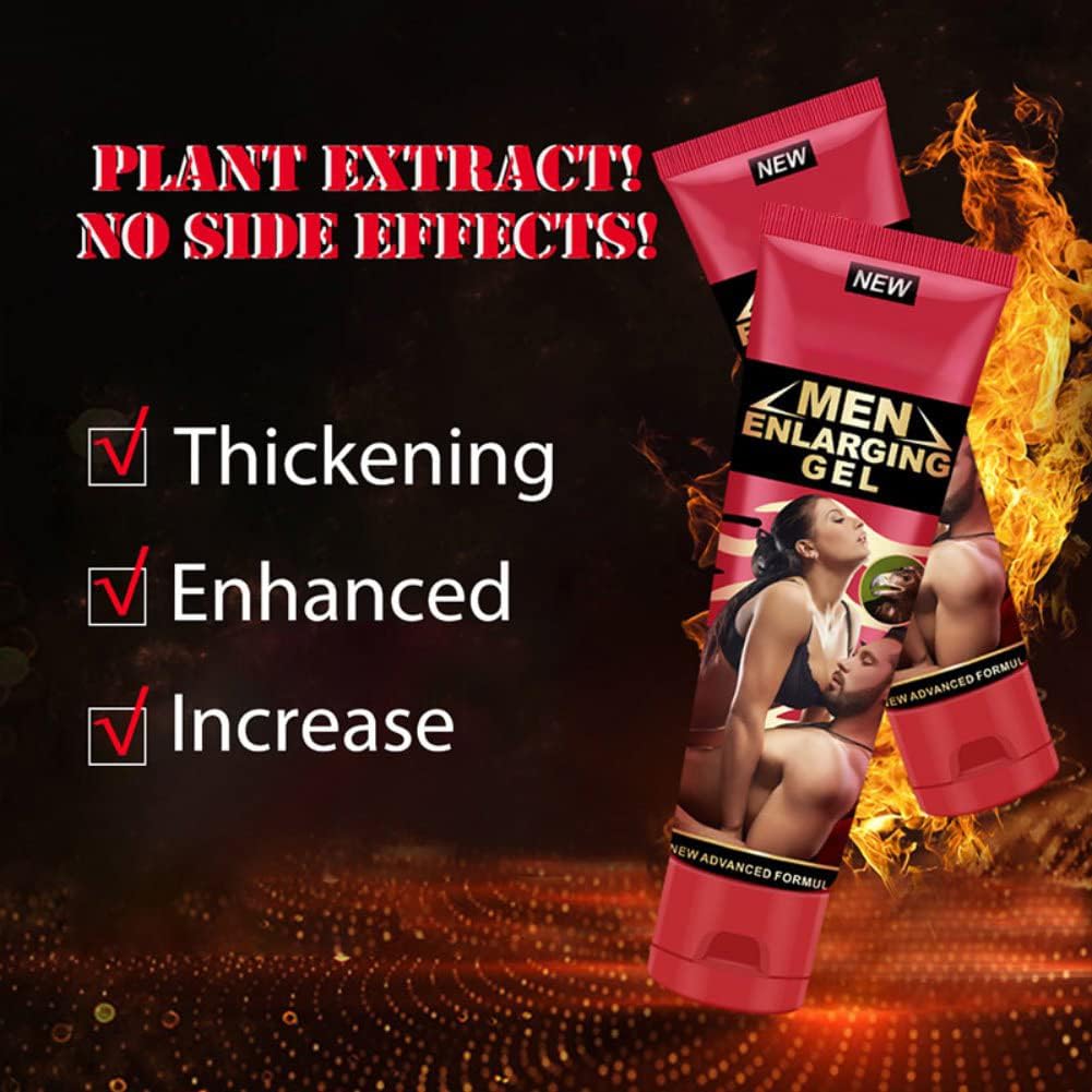 Men's Massage Cream Penis Becomes Longer Thicker Enhancement Men Energy for Care Delay Performance Boost Strength (50g) (Red) - DragonVitality