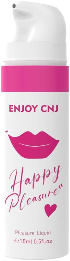 Enjoy CNJ Happy Pleasure Female Spray Adult Toy Friendly, Arousal Stimulant for Women, Couples Massage Enhancer, Tingling Cooling & Warming, Hormone & Paraben Free, Latex Condom Compatible - DragonVitality