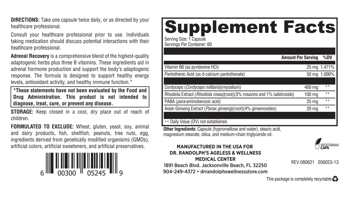 Adrenal Recovery