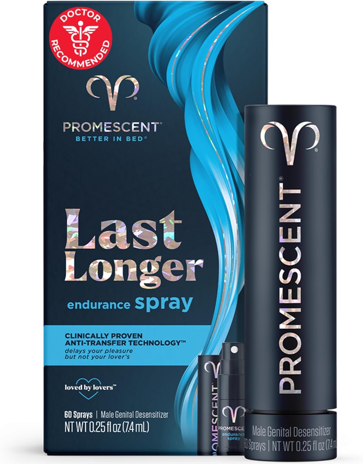 Promescent Desensitizing Delay Spray for Men Clinically Proven to Help You Last Longer in Bed - Better Maximized Sensation + Prolong Climax for Him, 2.6 ml - DragonVitality