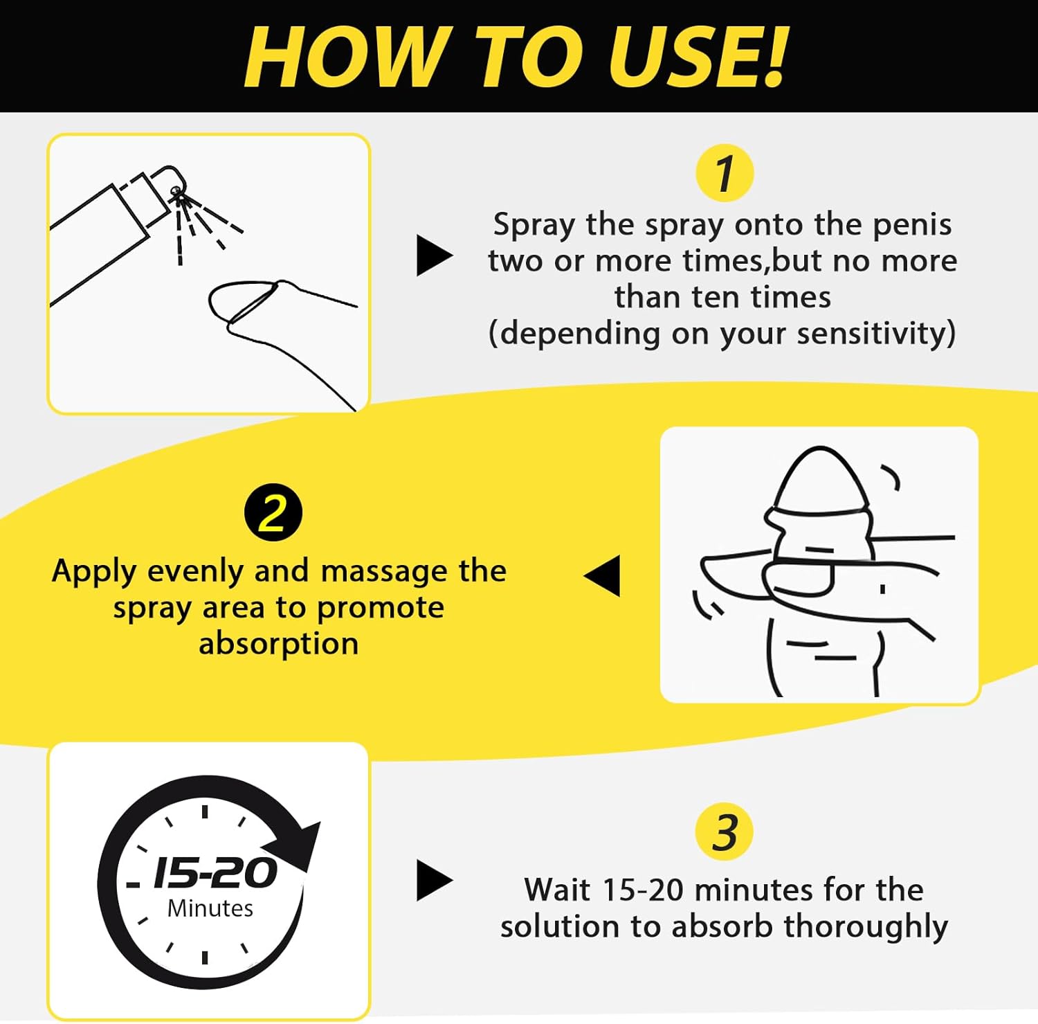 Delay Spray Sexual Enhancer for - Men to Last Longer in Bed, Effectively Extends Men's Time and Enhances Comfort ，0.17 fl oz 50 Pumps - DragonVitality