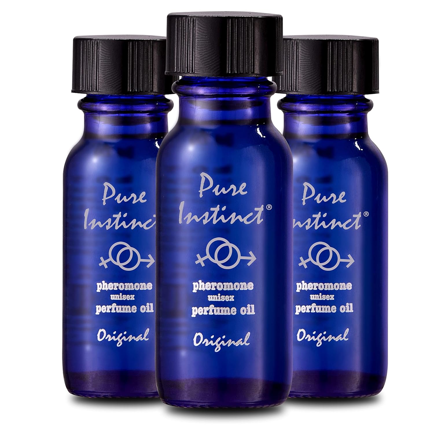 Pure Instinct (3-Pack - The Original Pheromone Infused Essential Oil Perfume Cologne - Unisex For Men and Women - TSA Ready - DragonVitality